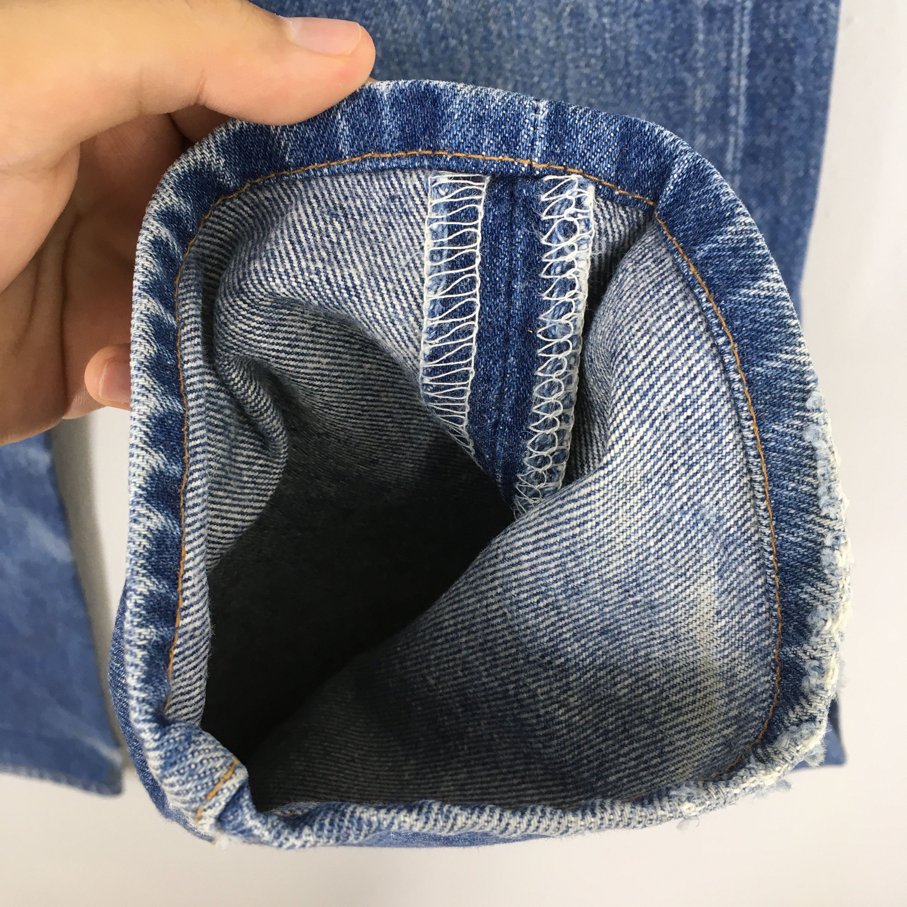 Levi's Size 24x27 Vintage 80s Levi's 501 Faded Blue Jeans S839 Size 24" / US 00 / IT 34 - 5 Thumbnail