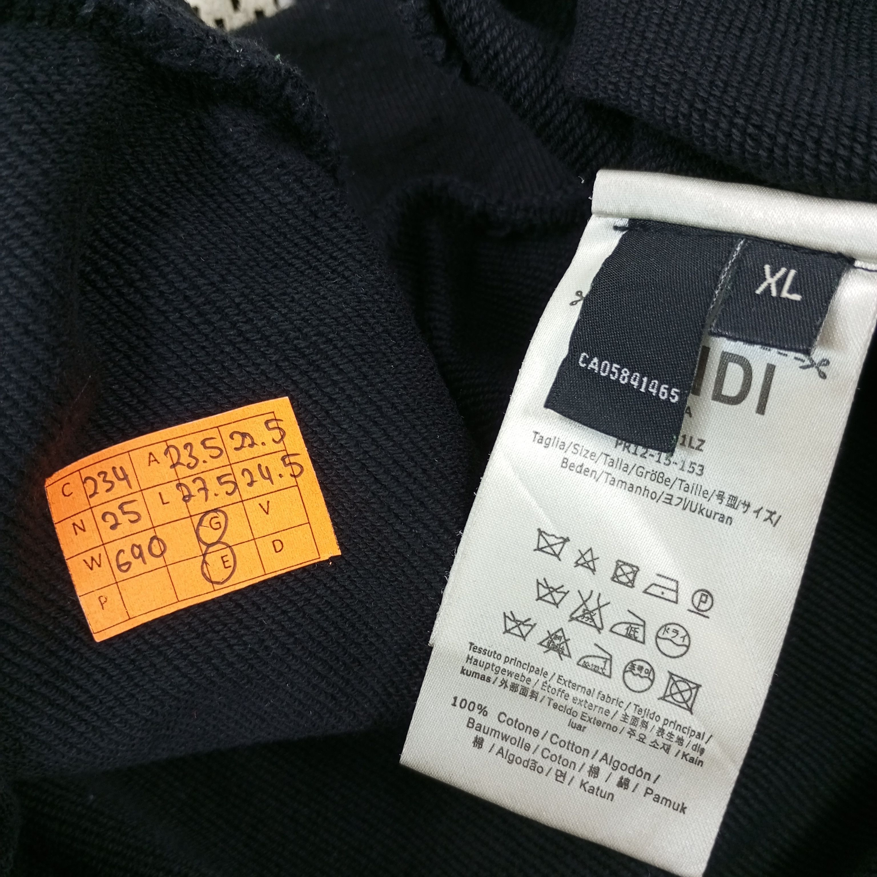 Vintage Fendi Spellout Design Sweatshirt c234n25 Size US L / EU 52-54 / 3 - 10 Thumbnail