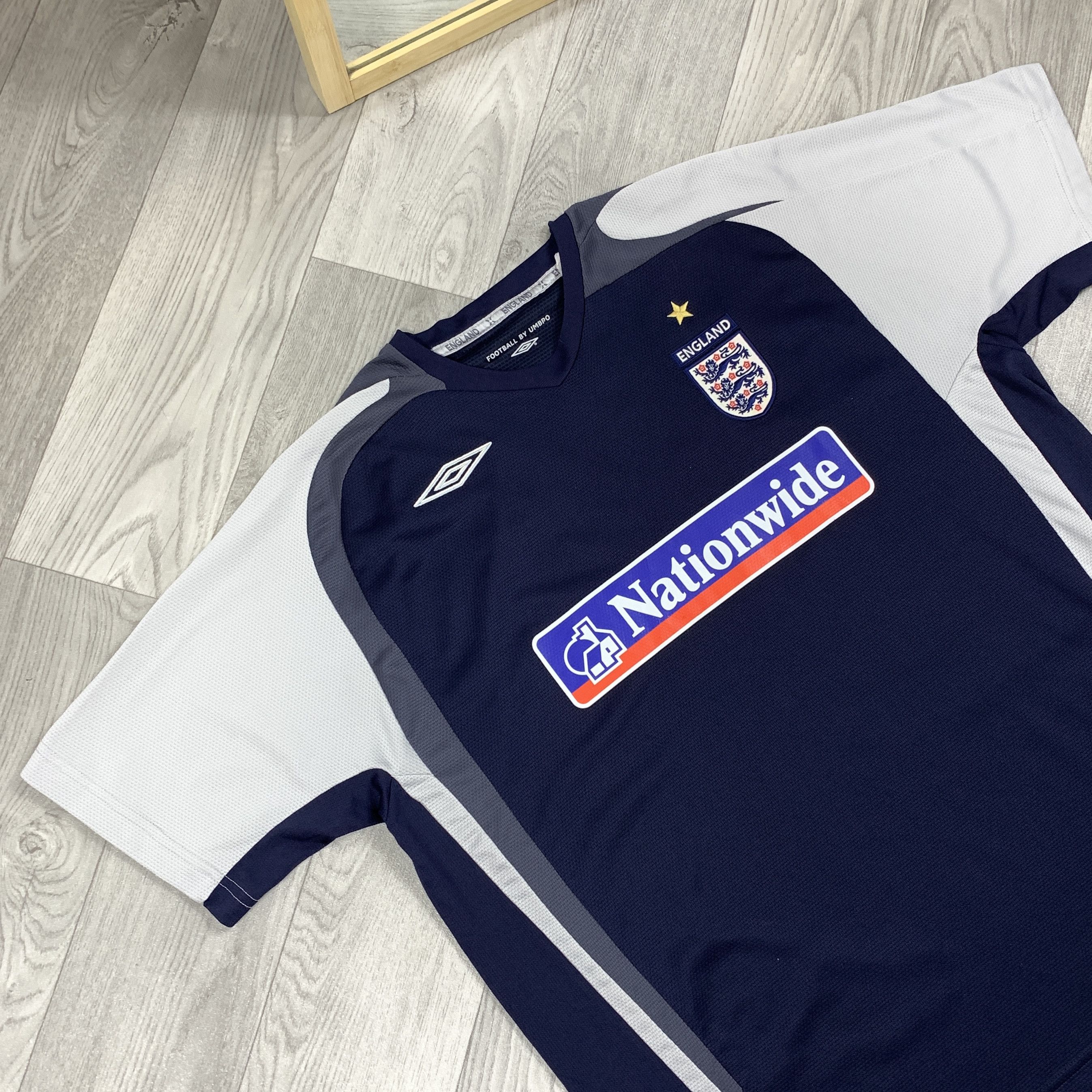 Umbro Vintage Umbro 90s England National Team Nationalwide Jersey Size US XL / EU 56 / 4 - 4 Thumbnail