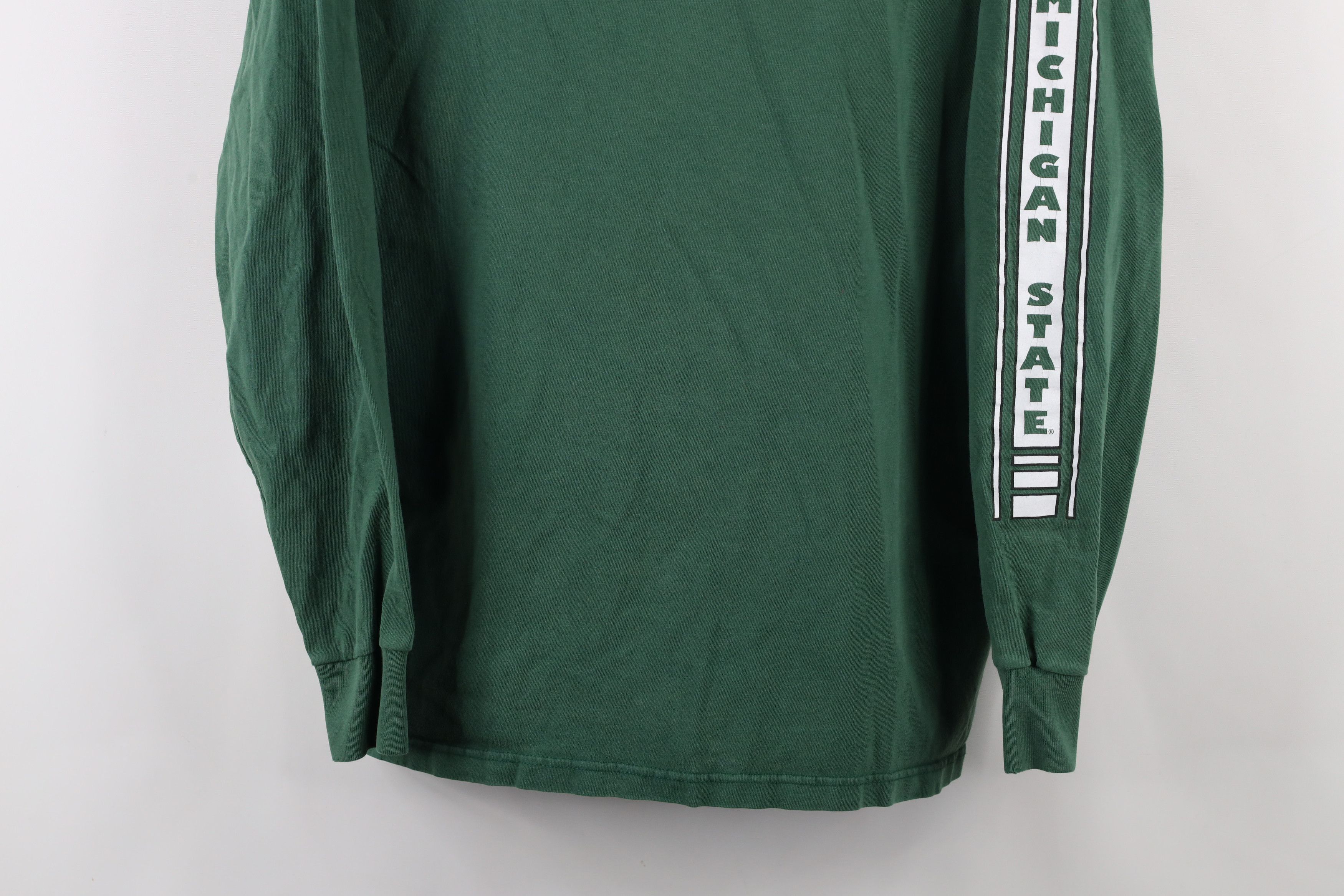 Vintage Vintage 90s Michigan State University Long Sleeve T-Shirt Size US L / EU 52-54 / 3 - 3 Thumbnail