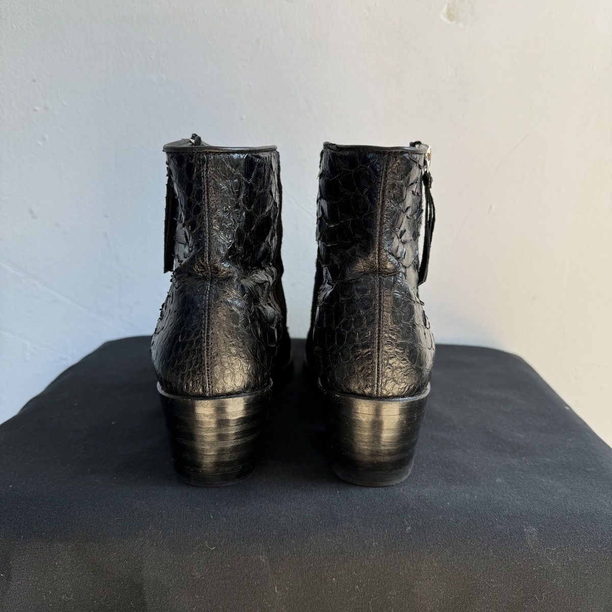 Sendra Notabene by Sendra Pony Crocodile Leather Cowboy Boots Size US 10 / IT 40 - 6 Thumbnail