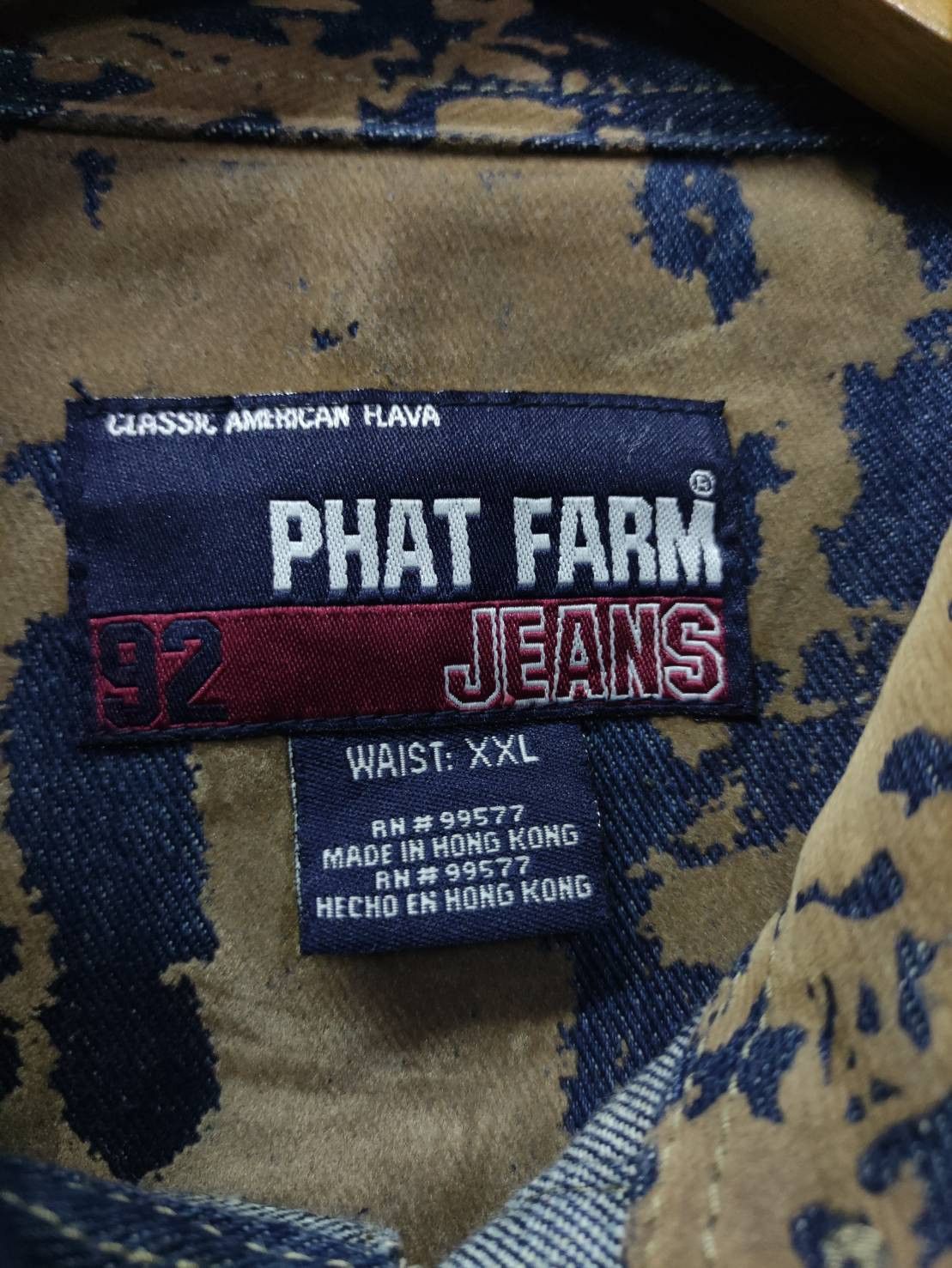 Phat Farm Vtg 00's Phat Farm Jeans Velvet Pattern Denim Jacket Size US XXL / EU 58 / 5 - 8 Thumbnail