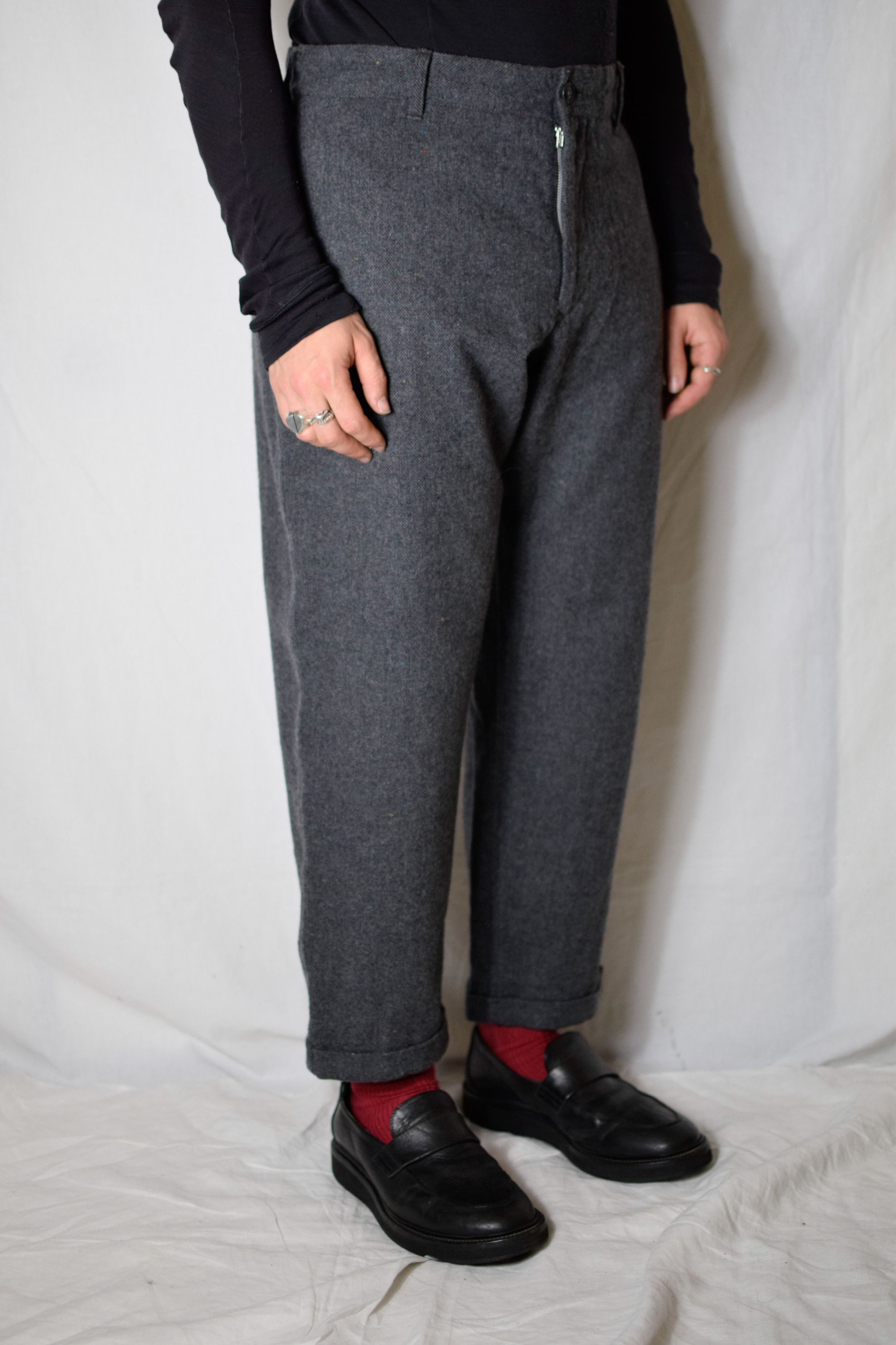 Yohji Yamamoto YYPH AW11 Wool Herringbone Pants - HP-P35-102 Size US 32 / EU 48 - 5 Thumbnail