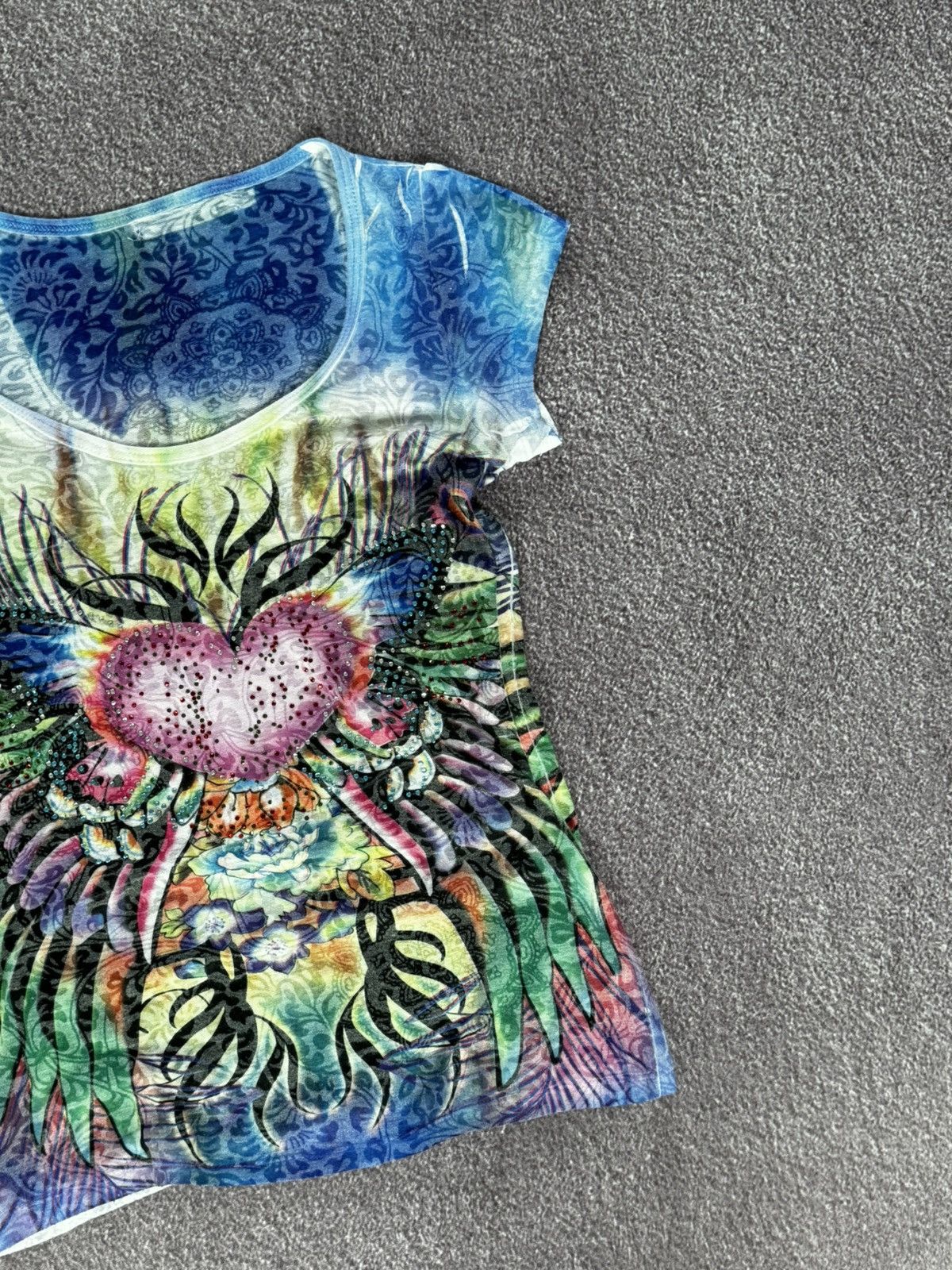 Hysteric Glamour Vintage 00s Aesthertic Crazy Print Grunge Tank Top Size M / US 6-8 / IT 42-44 - 5 Thumbnail