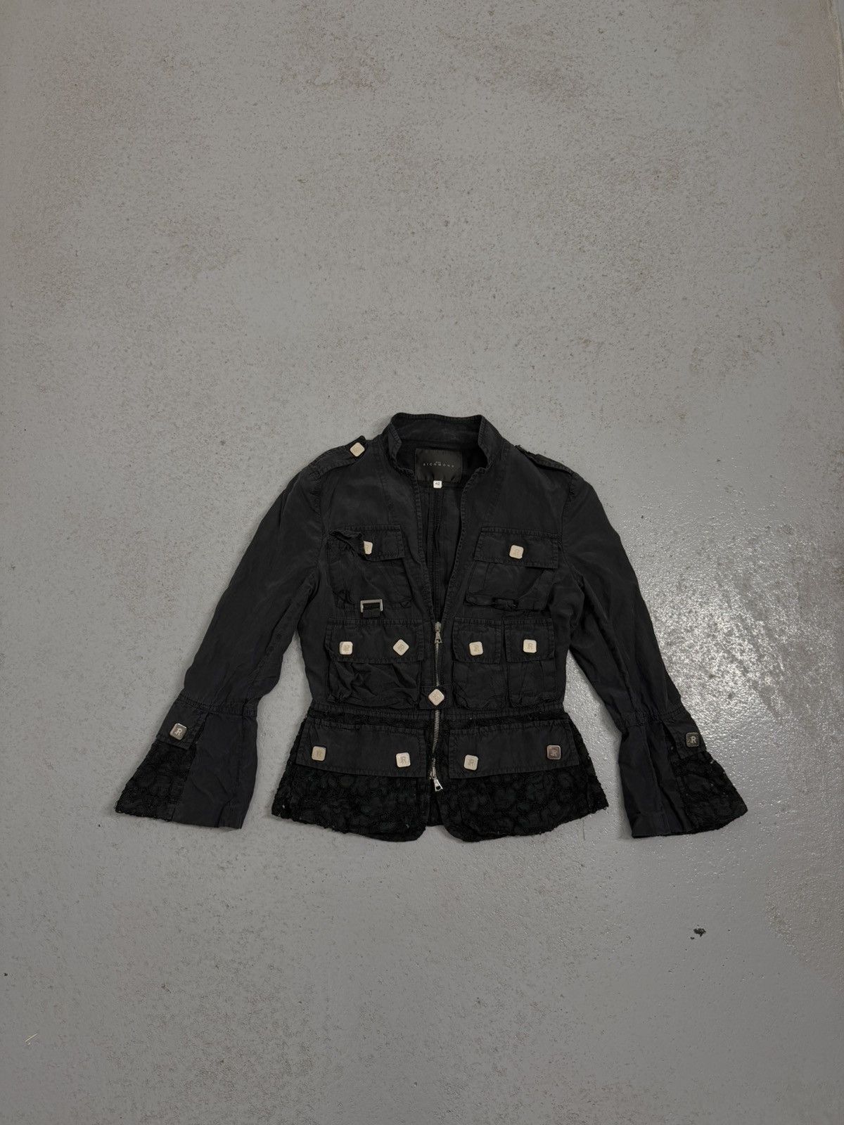 John Richmond John Richmond Avant-garde Multi-pocket Silk Light Jacket Size M / US 6-8 / IT 42-44 - 1 Thumbnail