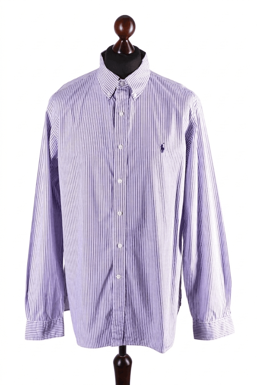 Polo Ralph Lauren Polo Ralph Lauren Striped Long Sleeve Button Down Shirt Size US XL / EU 56 / 4 - 1 Thumbnail