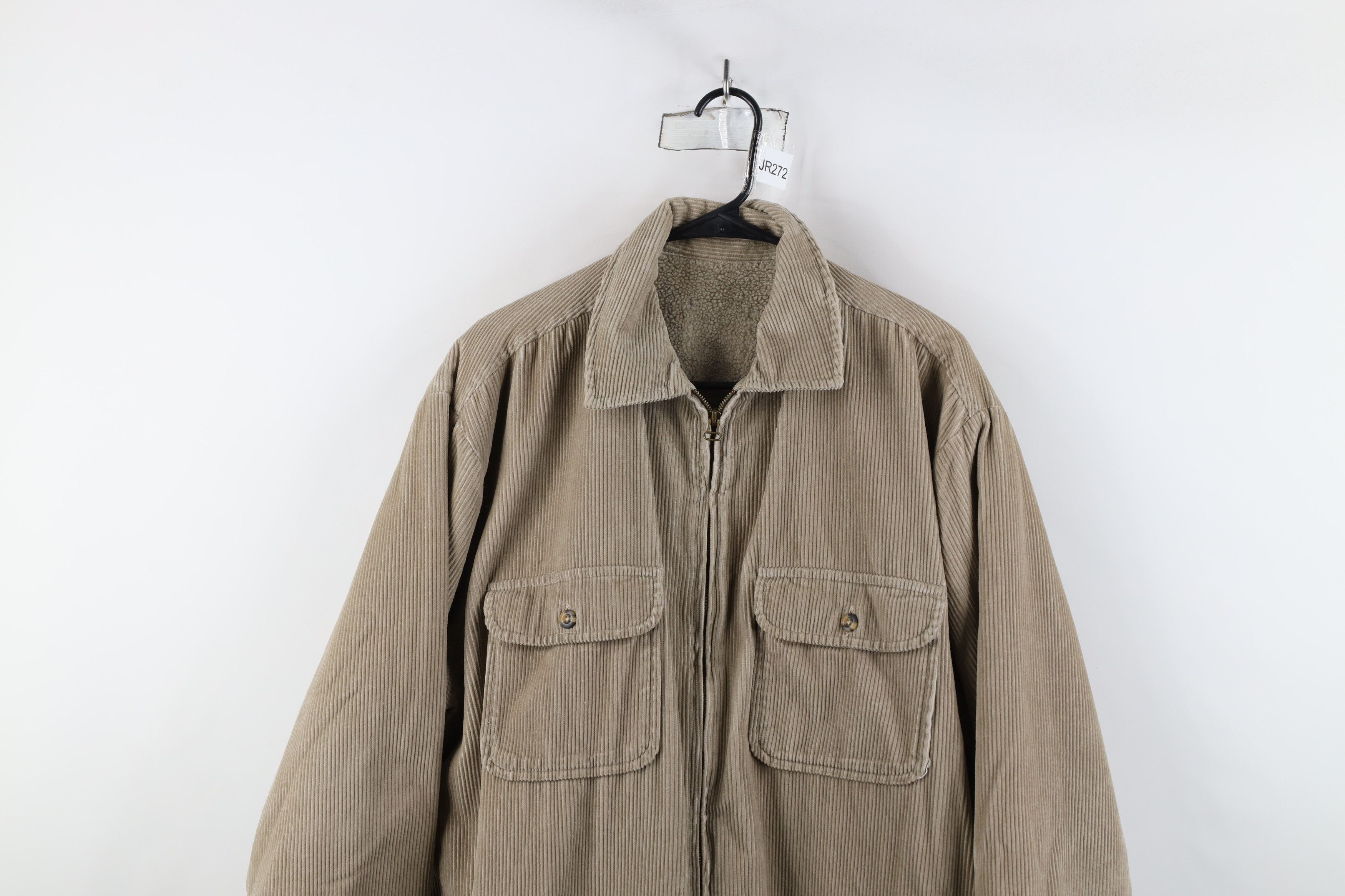 Vintage Vintage 90s Streetwear Lined Corduroy Shirt Jacket Jac Shirt Size US XXL / EU 58 / 5 - 2 Thumbnail