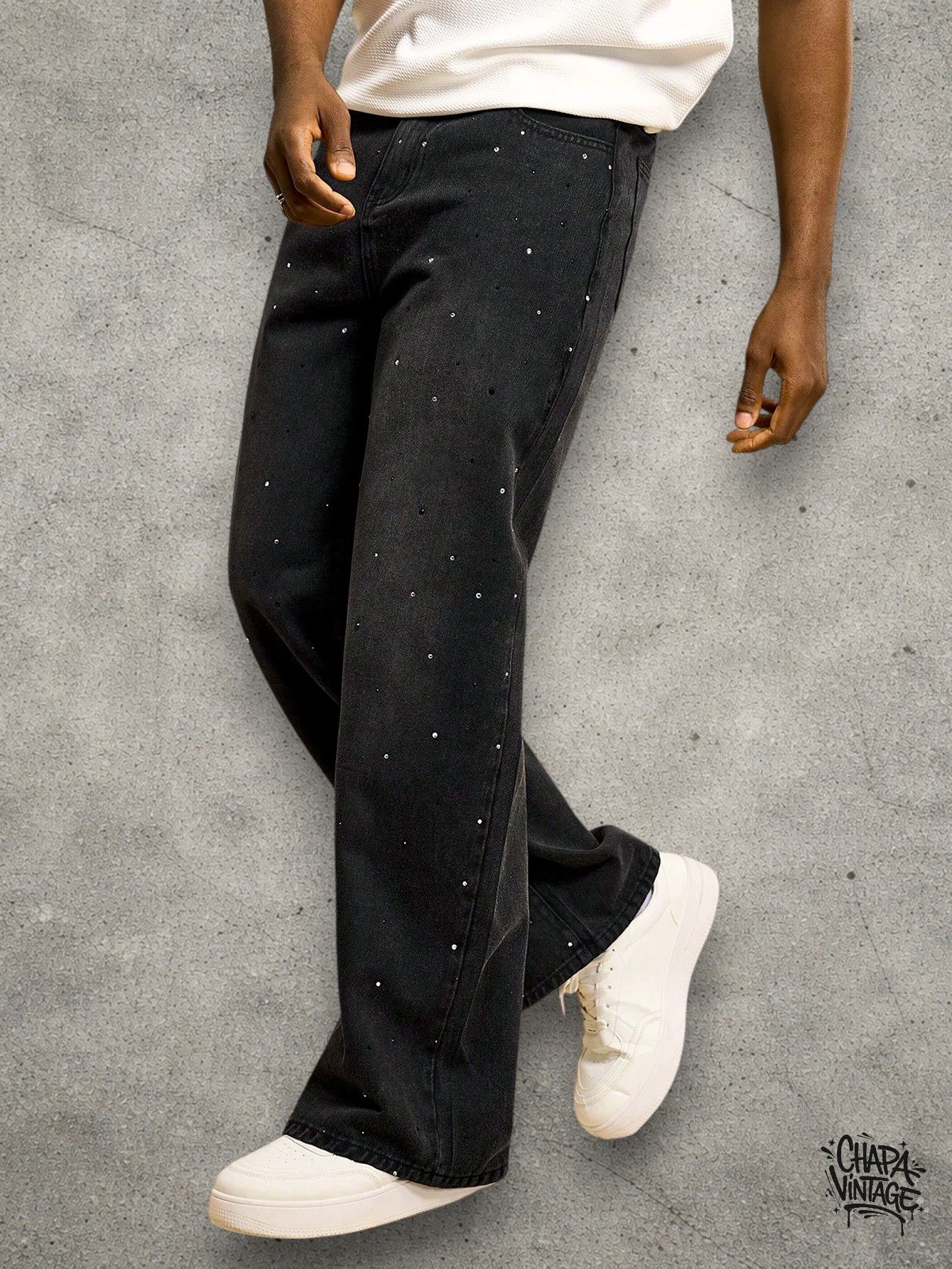 Vintage Washed dark gray jeans Size US 32 / EU 48 - 2 Thumbnail