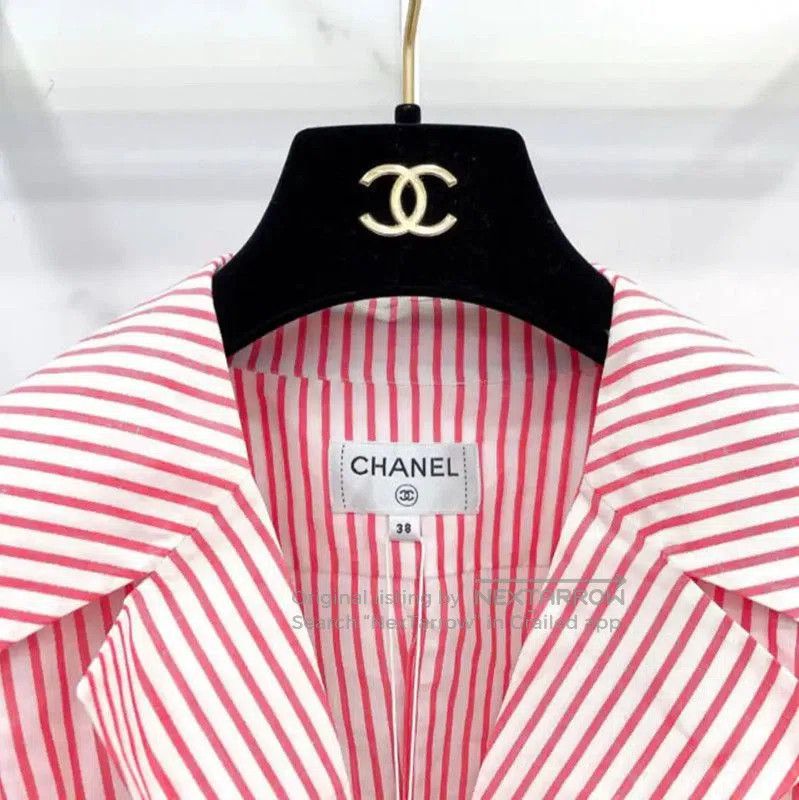 Chanel Chanel Color-Blocked Striped Short Sleeve T-Shirt . Size S / US 4 / IT 40 - 2 Thumbnail