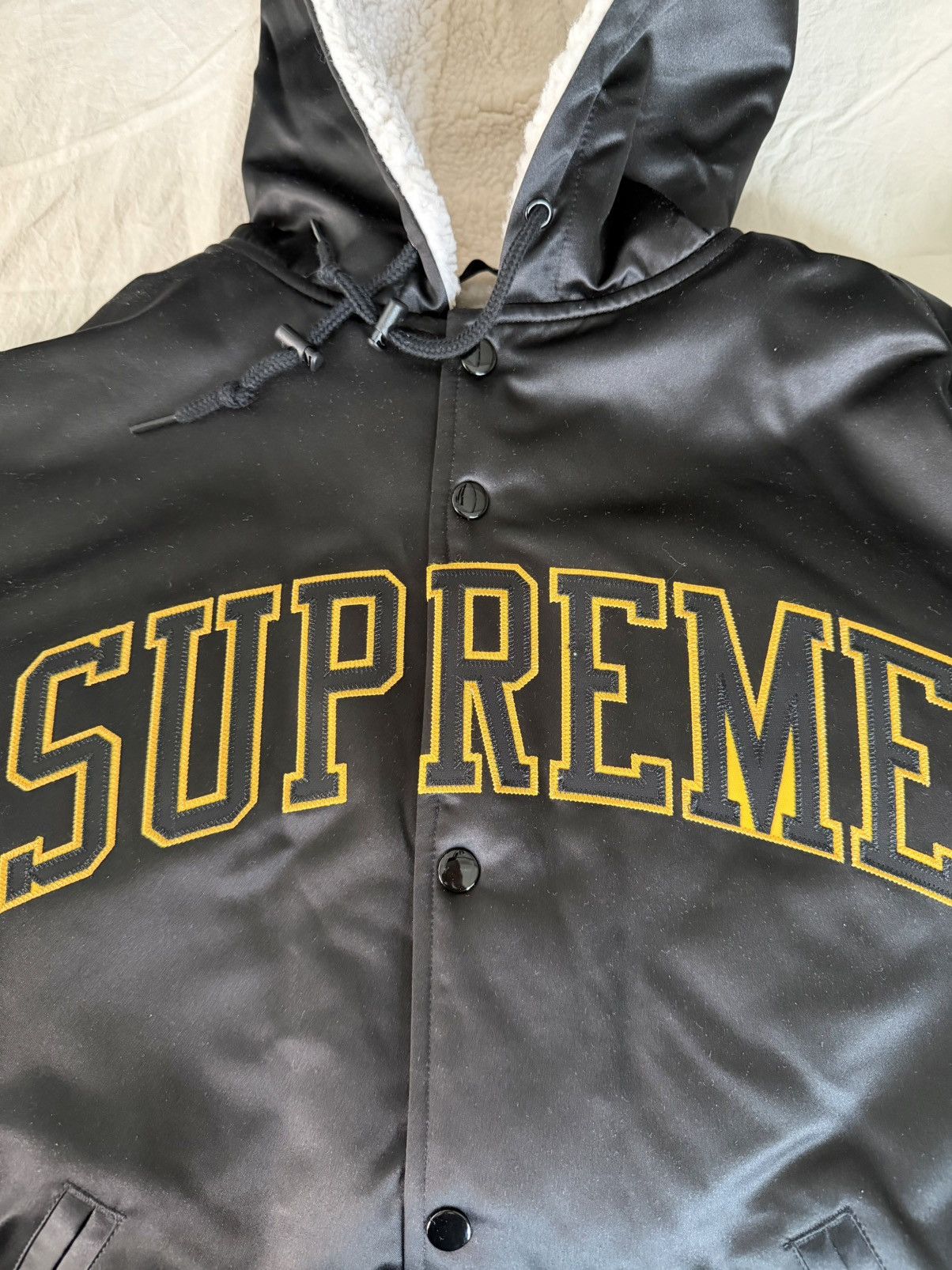 Mitchell & Ness × Supreme Supreme X Mitchell and Ness Satin Bomber jacket Size large Size US L / EU 52-54 / 3 - 2 Thumbnail