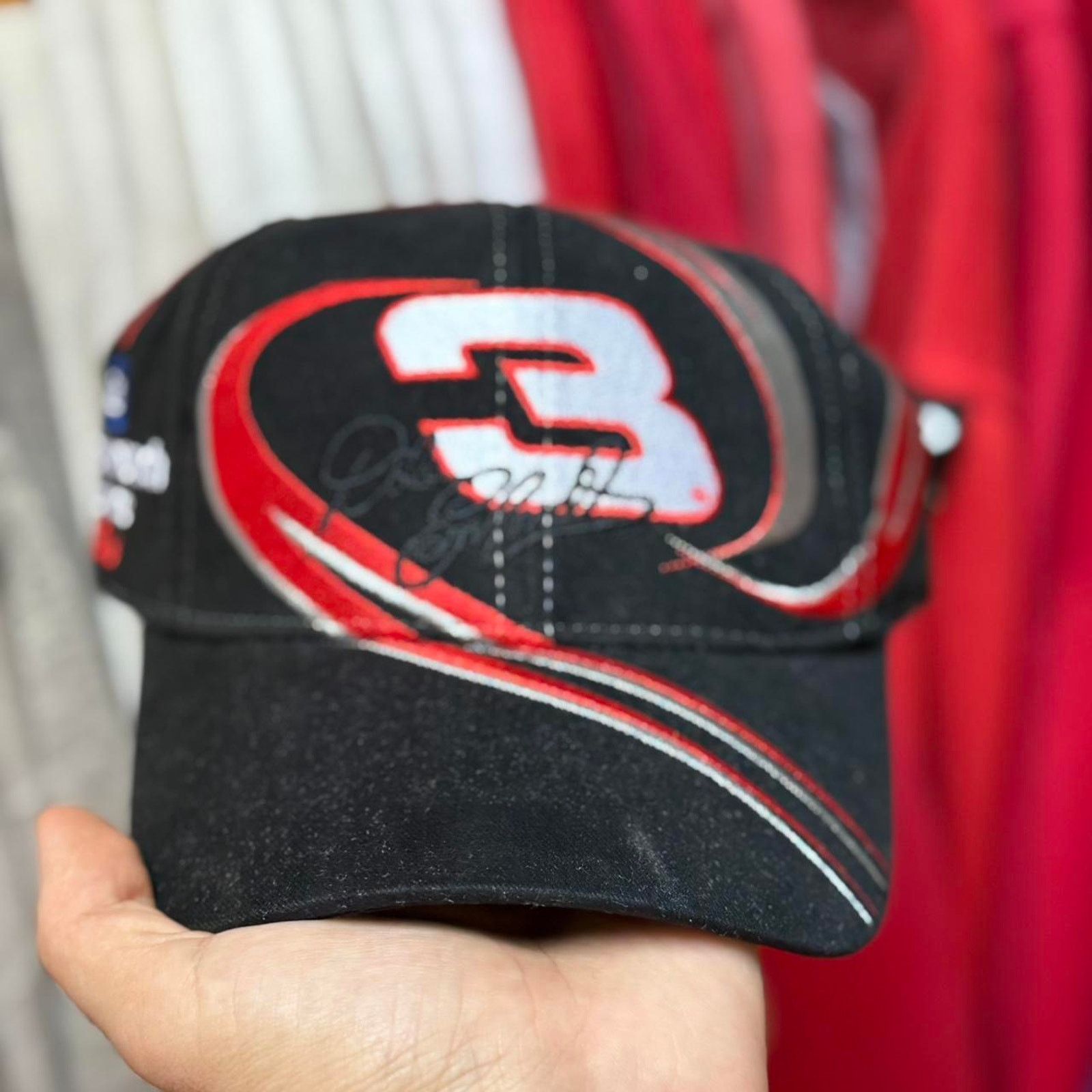 NASCAR × Vintage Vintage 90s NASCAR Dale Earnhardt Racing Race Car Cap Size ONE SIZE - 2 Thumbnail