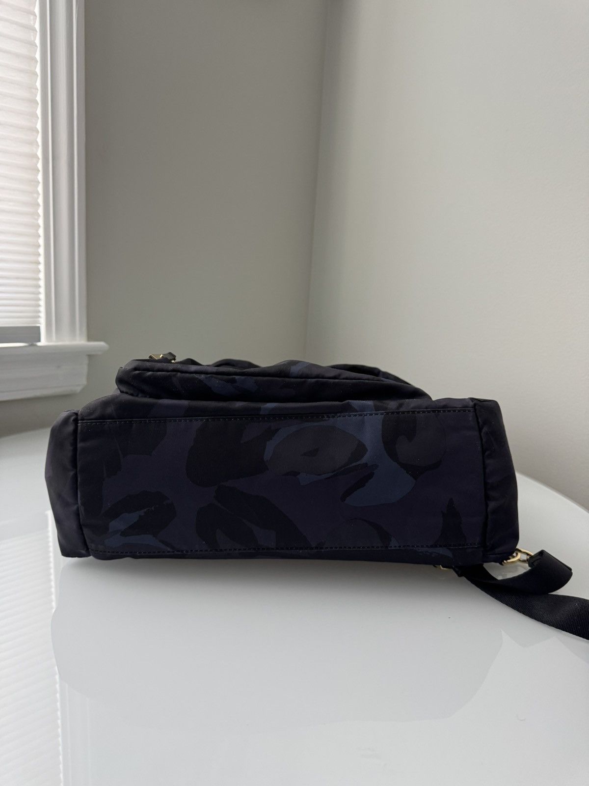 Tumi TUMI Camo Nylon Backpack Black Blue Purple Gold Hardware Size ONE SIZE - 6 Thumbnail