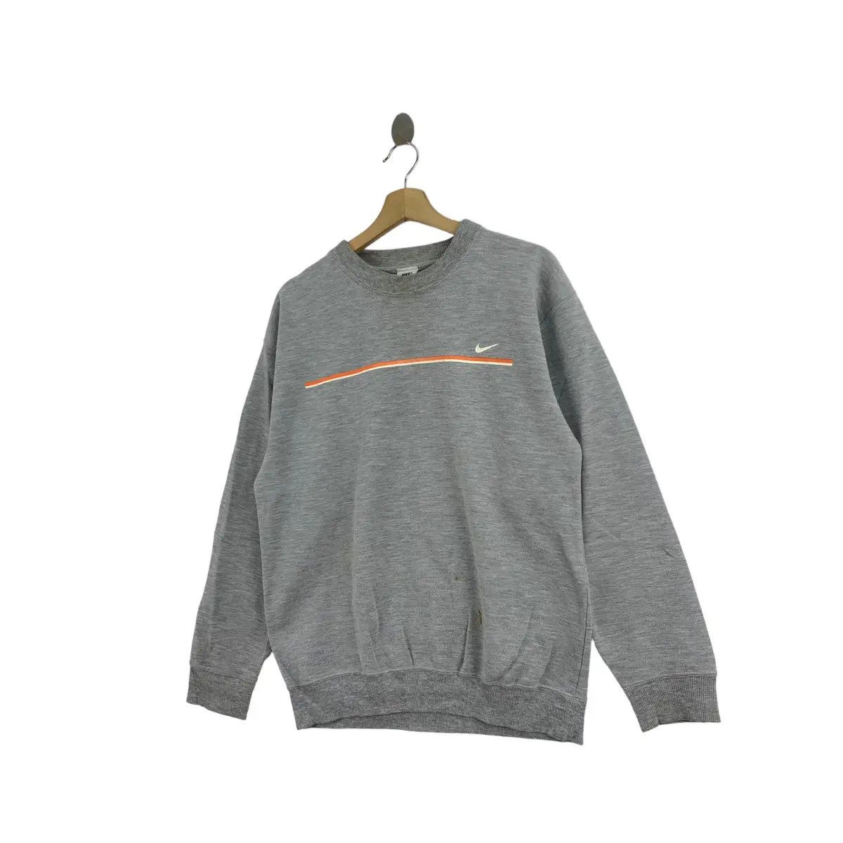 Nike Vintage 90’ NIKE SIDE LOGO Gray Crewneck Pullover Sweatshirt Size US M / EU 48-50 / 2 - 6 Thumbnail