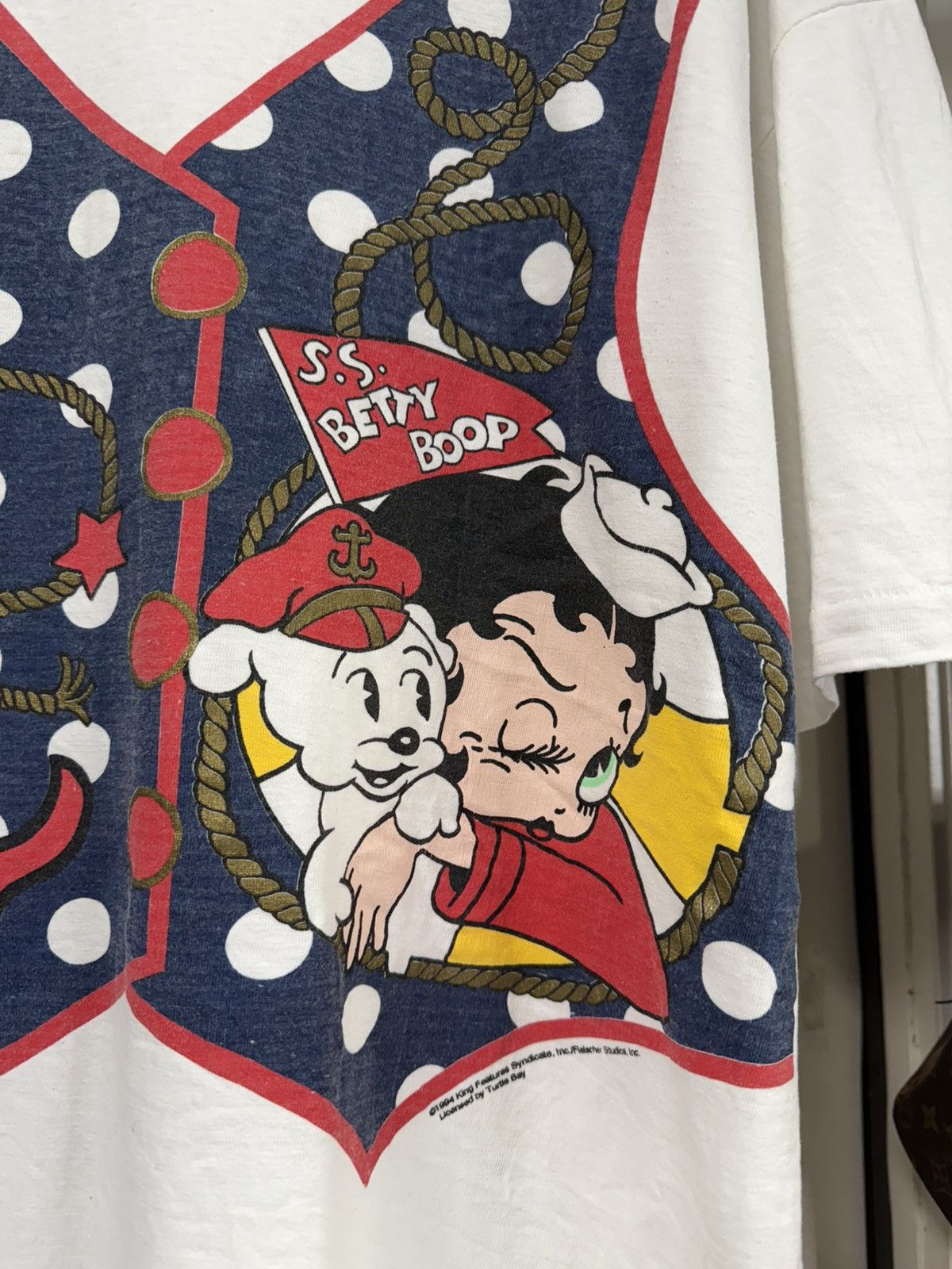 Vintage Vintage 90’s Betty Boop Sailor Tee Shirt 2XL Size US XXL / EU 58 / 5 - 5 Thumbnail