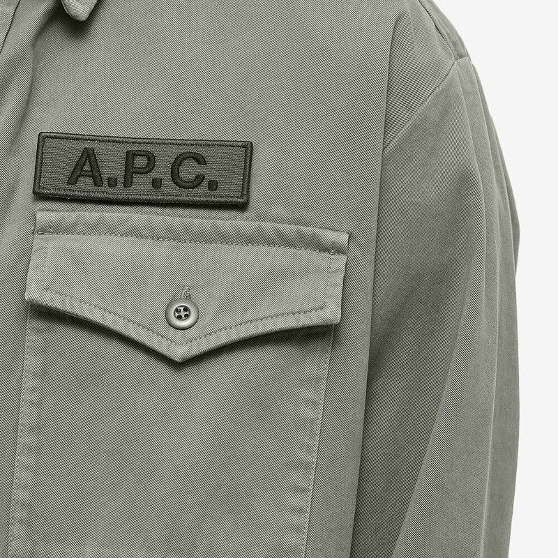 A.P.C. A.P.C. Khaki Mainline Shirt - Military Fatigue Inspired Size US M / EU 48-50 / 2 - 2 Thumbnail