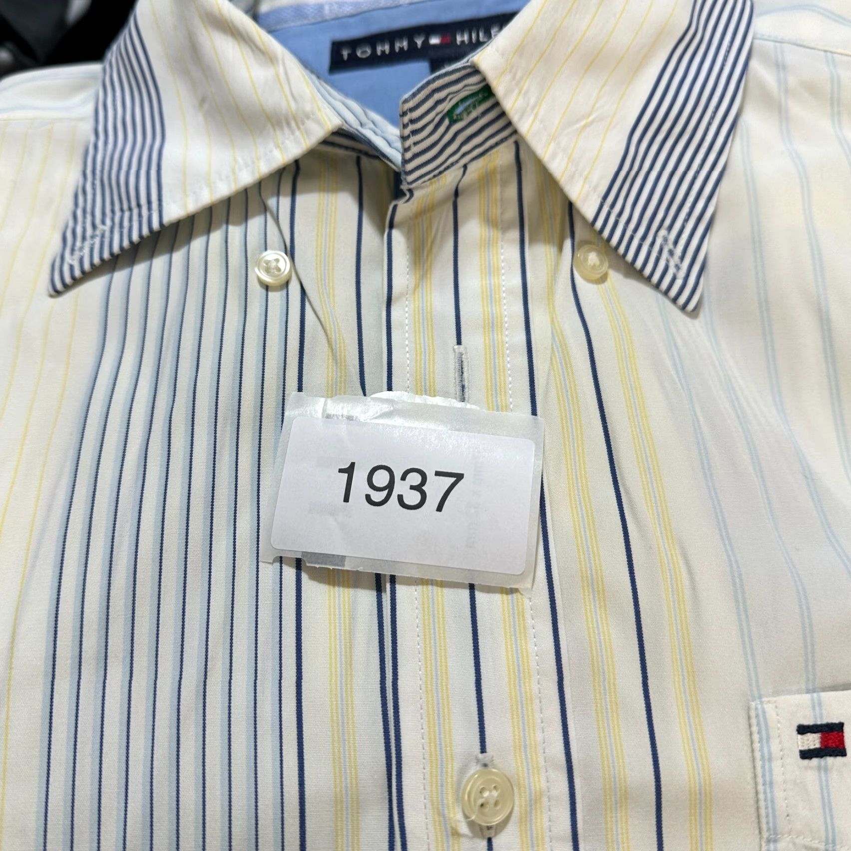 Tommy Hilfiger Tommy Hilfiger Button-Up Shirt Multicolor Men's Medium Striped Short Sleeve Size US M / EU 48-50 / 2 - 8 Thumbnail