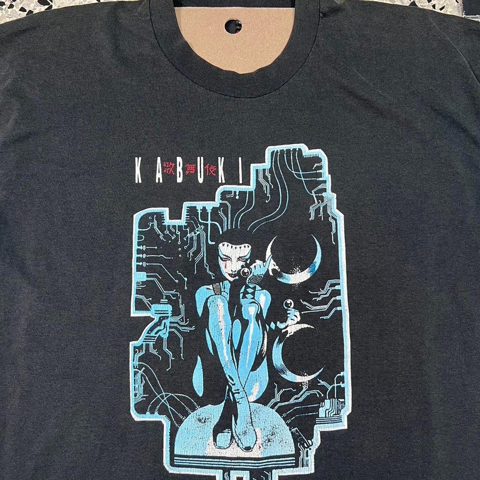 Playboi Carti × Vintage VINTAGE 90S SINGLE STITCH KABUKI COMIC SERIES PROMO TEE: Size US XL / EU 56 / 4 - 2 Thumbnail