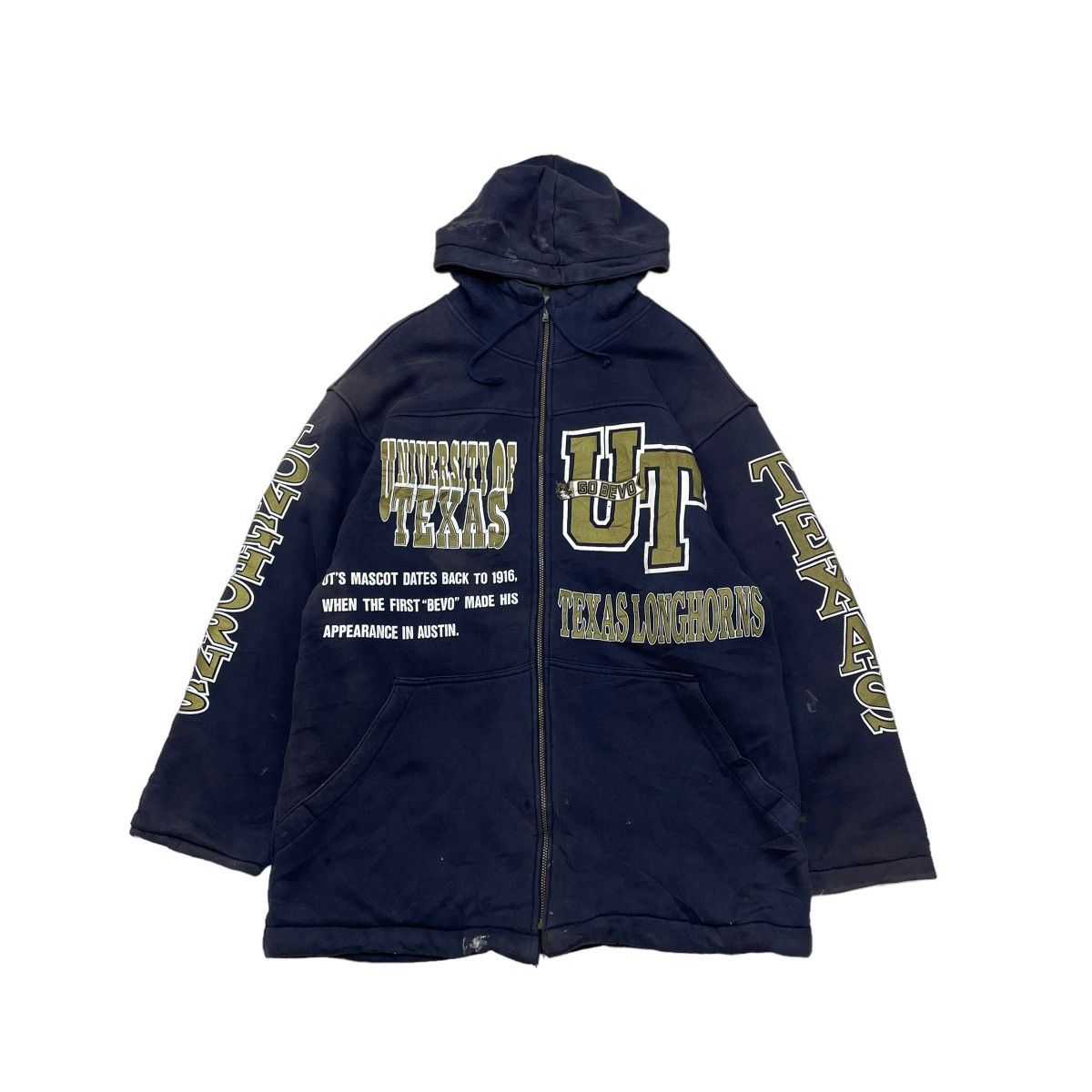 Kappa 🤝Vintage Kappa University Of Texas Shearling Hooded Jacket Size US L / EU 52-54 / 3 - 1 Thumbnail