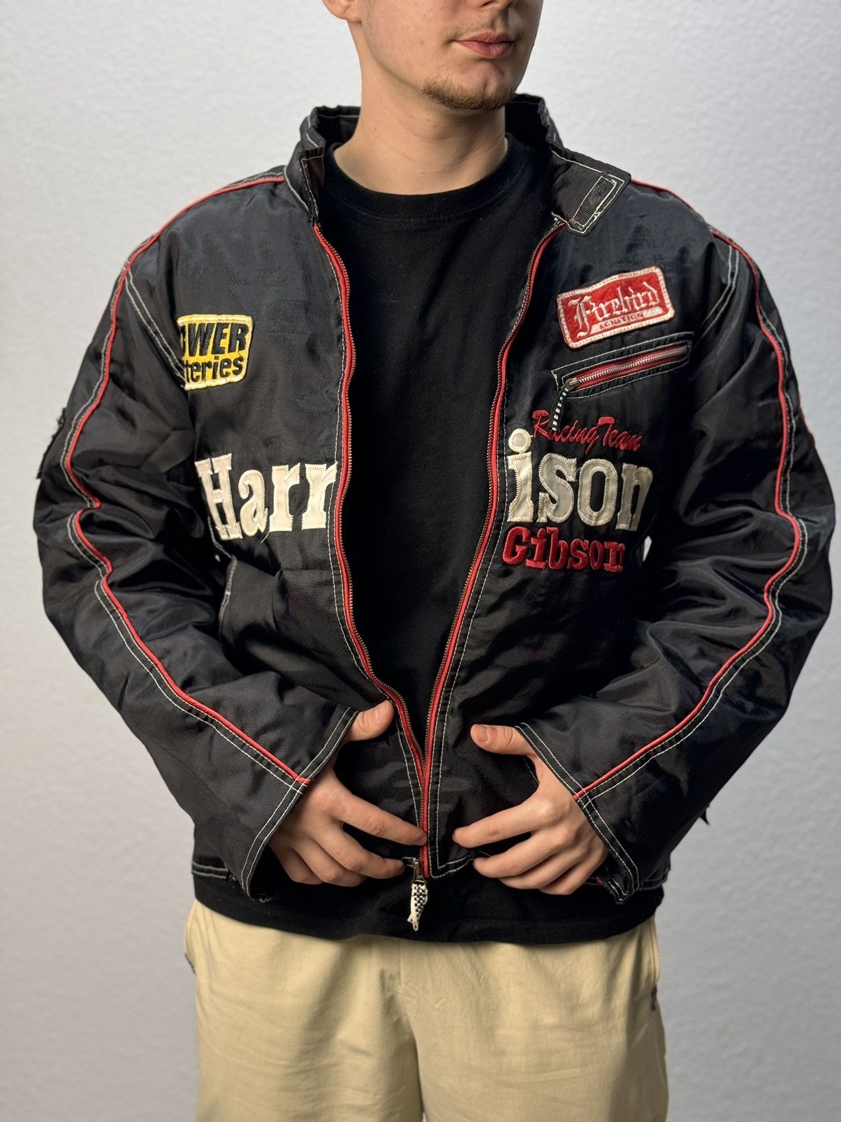 Vintage Vintage Harrison Gibson Racing Jacket Big Star Moto | Grailed