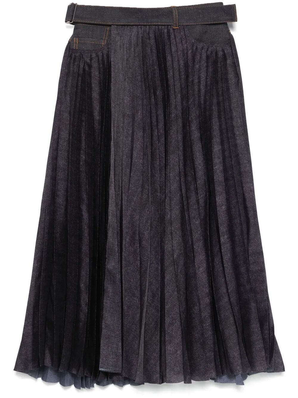 Sacai DENIM MIX SKIRT Size M / US 6-8 / IT 42-44 - 1 Thumbnail