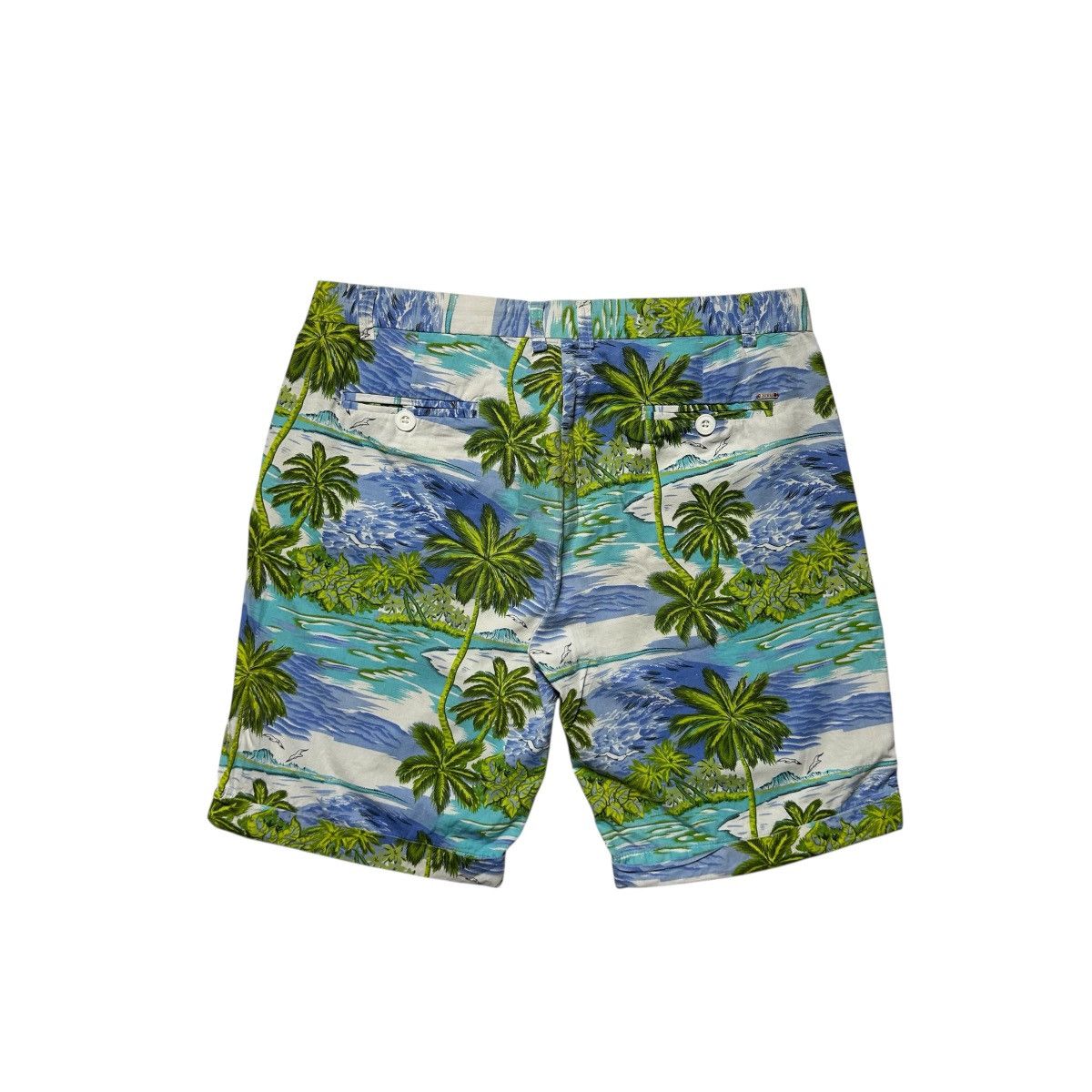 Guess Vintage Guess Monogram Hawaii Shorts Pants Size US 35 - 2 Thumbnail