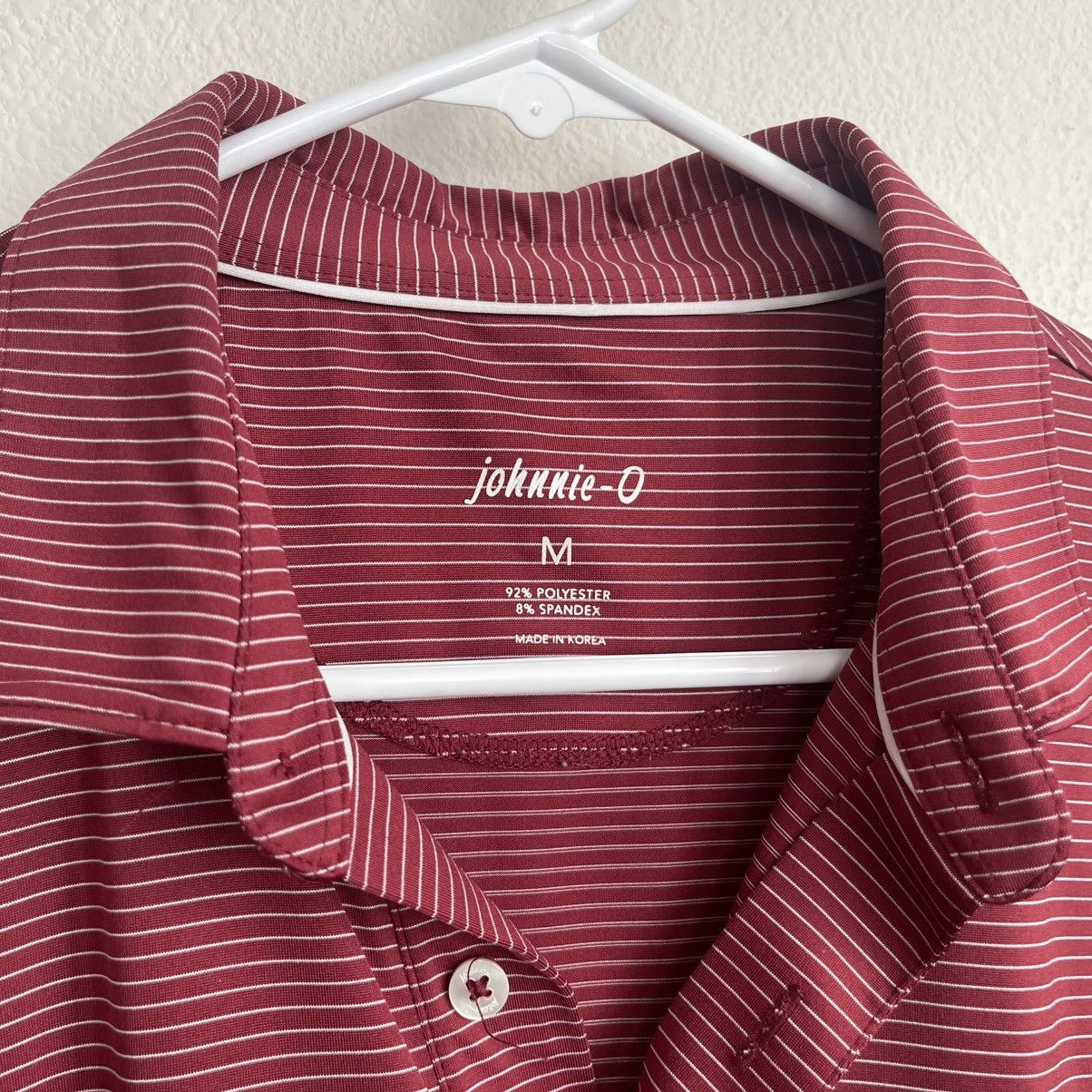 johnnie-O Johnnie O Striped Stretch OU Oklahoma Sooners Polo Size US M / EU 48-50 / 2 - 3 Thumbnail