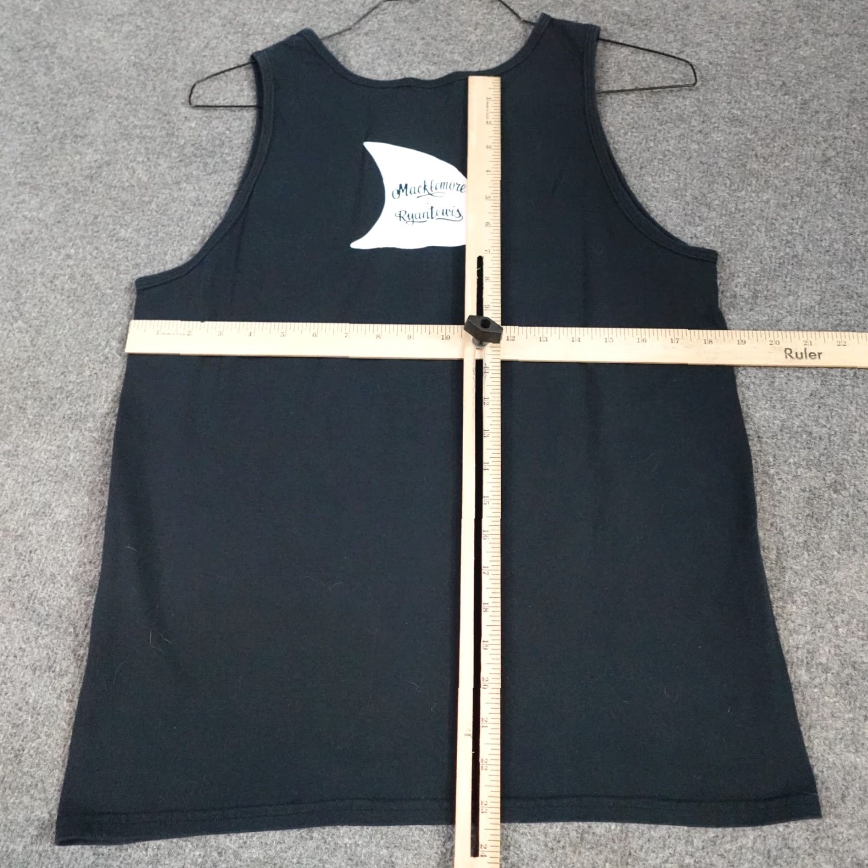 NANGA Macklemore T-shirt Medium Black Tank Top Cotton Shark Face Gang USA Made Crew Neck Unbranded Unisex Adults T-Shirt 90s Band Graphic Print Size US M / EU 48-50 / 2 - 3 Thumbnail