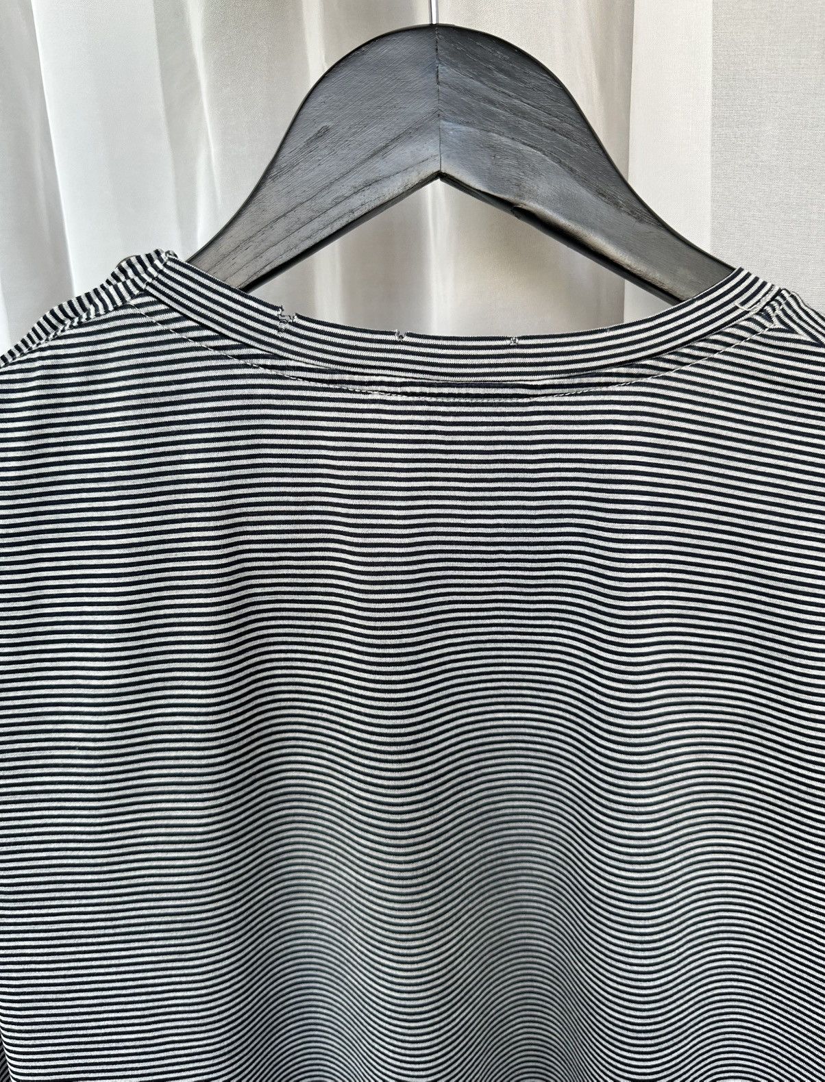 Balmain BALMAIN SS 2015 Striped Distressed Button TShirt Decarnin Size US M / EU 48-50 / 2 - 12 Thumbnail