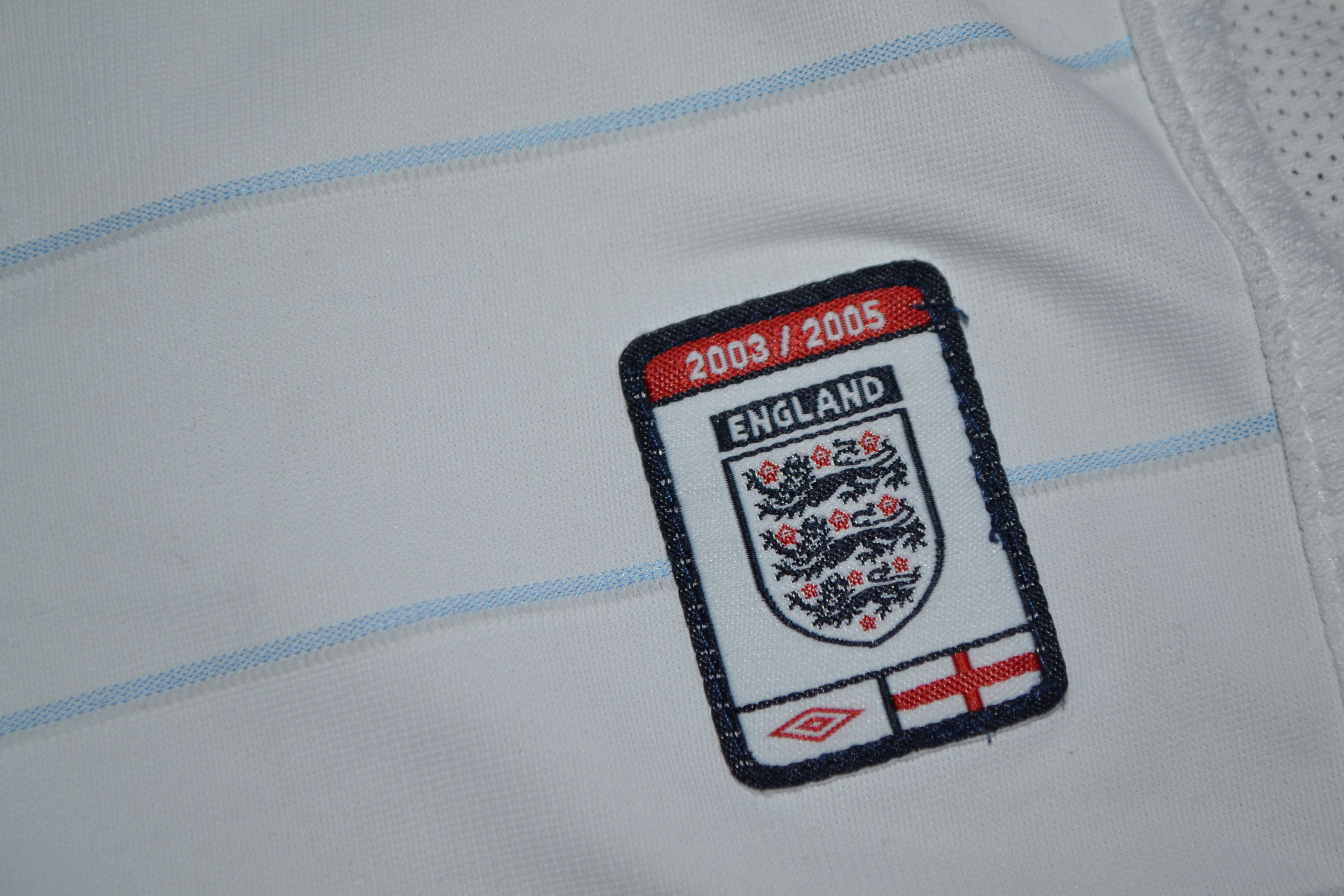 Umbro Vintage England Home Kit 2003 2005 Shirt Soccer Jersey Size US XL / EU 56 / 4 - 4 Thumbnail