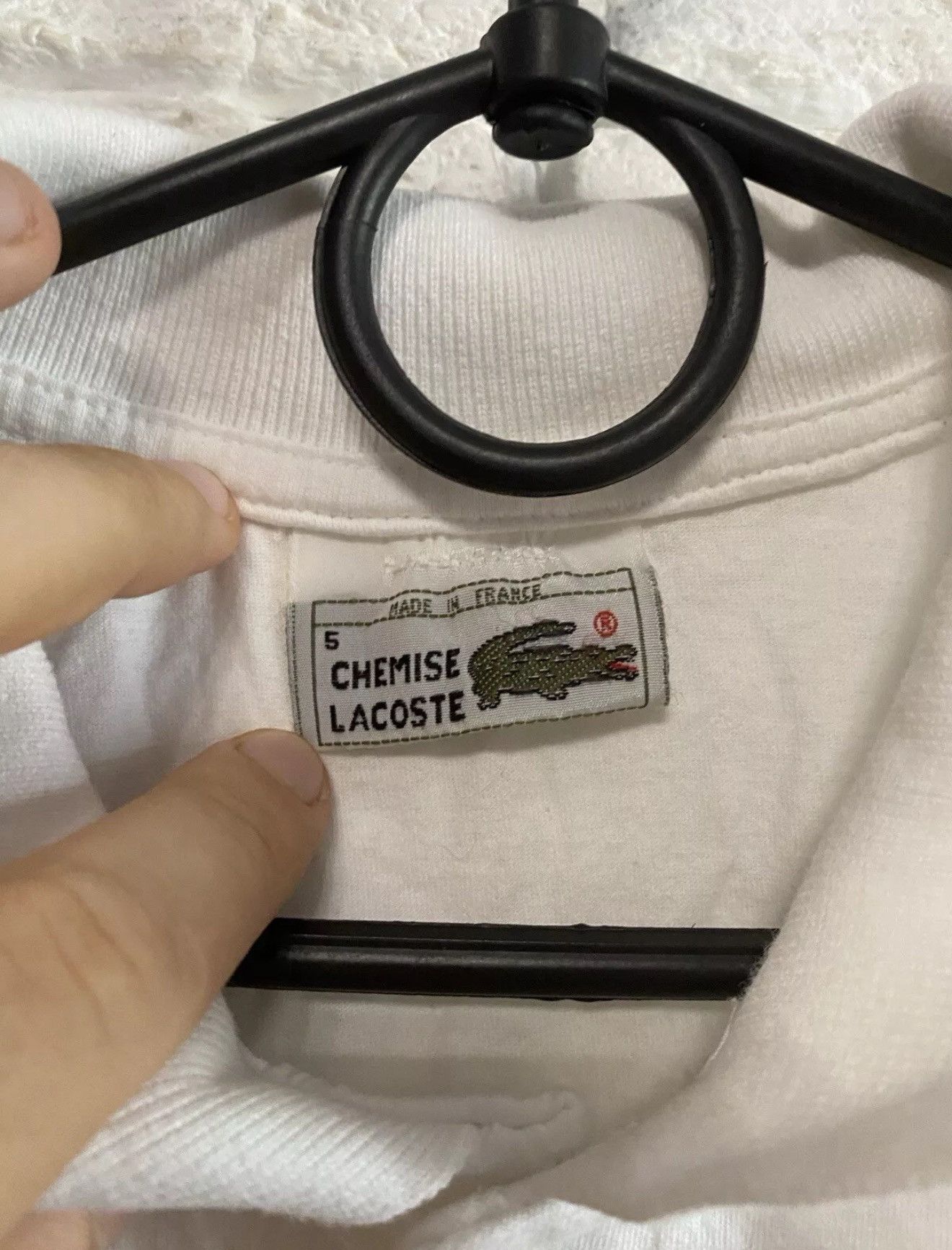 Lacoste Very Rare Vintage Polo Lacoste x Andre Agassi Made In France Size US M / EU 48-50 / 2 - 3 Thumbnail