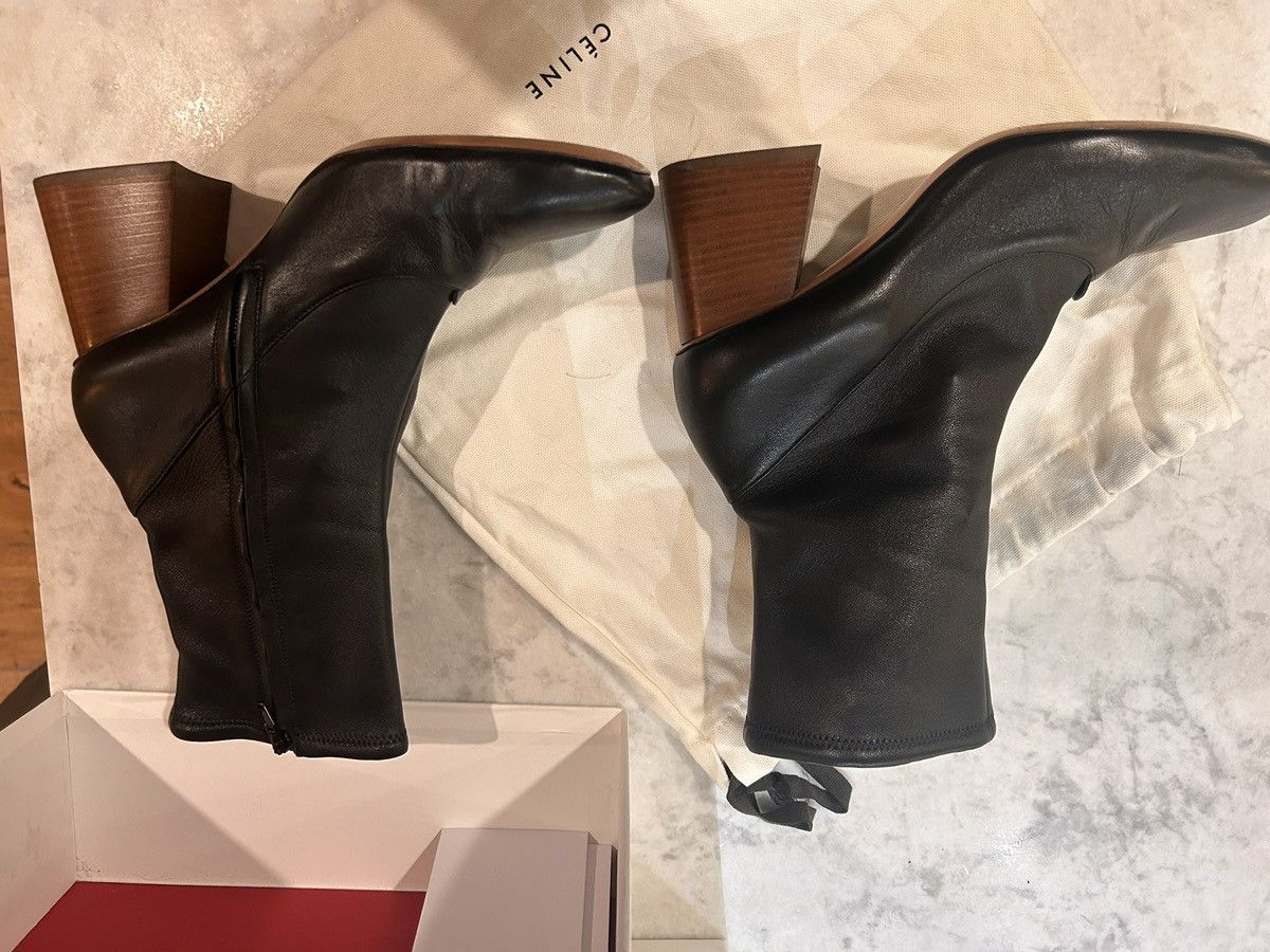 Celine Celine Black and Brown Leather Heeled Boots Size US 9 / IT 39 - 6 Thumbnail