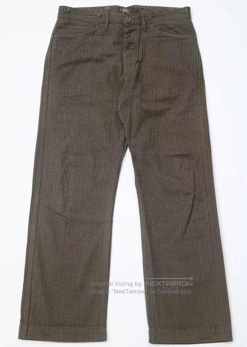 RRL Ralph Lauren RRL Ralph Lauren Striped belt Paris button straight-leg wo Size US 32 / EU 48 - 2 Thumbnail