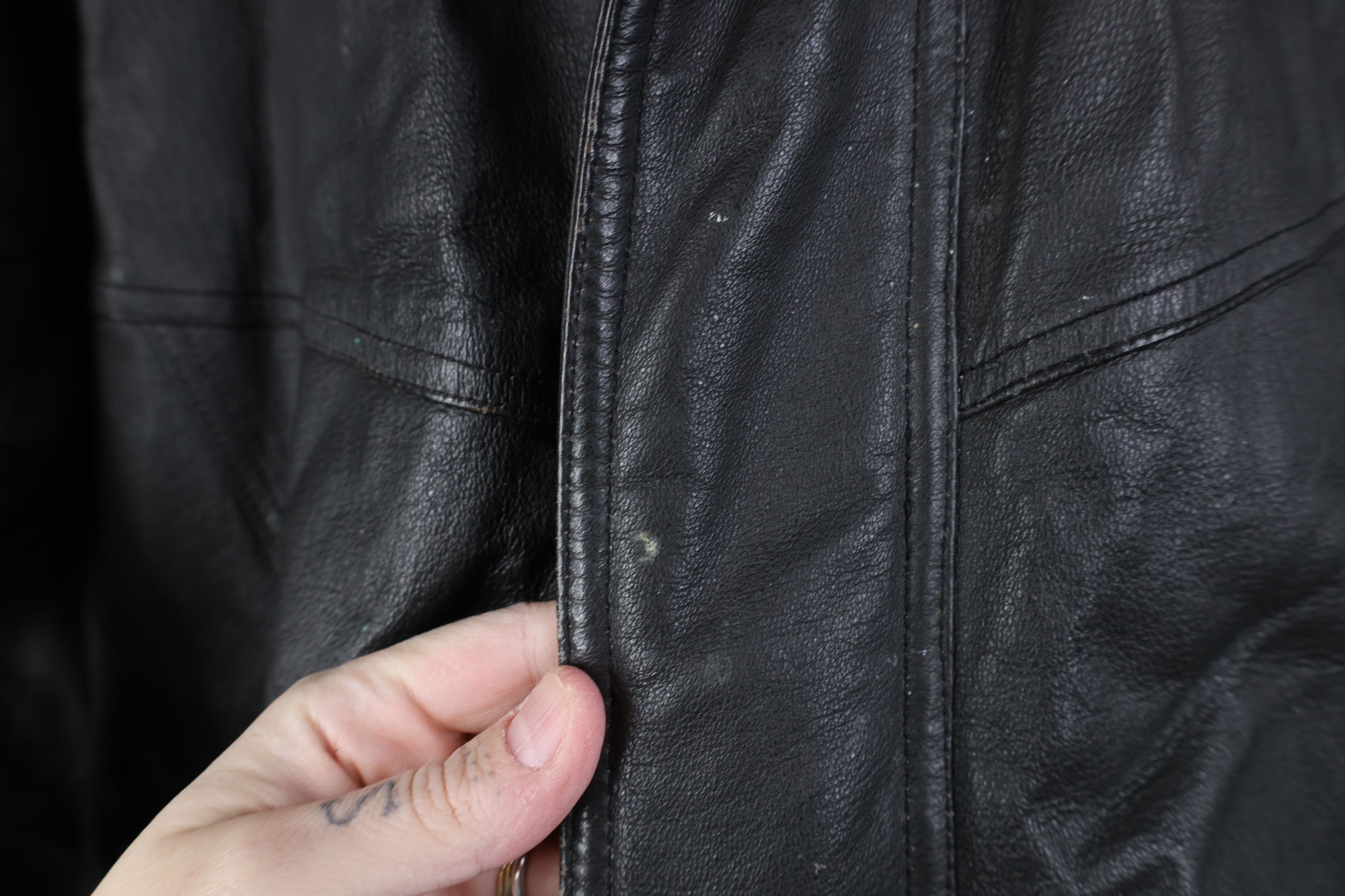 Vintage Vintage 90s Streetwear Quilted Leather Bomber Jacket Brown Size US XXL / EU 58 / 5 - 4 Thumbnail