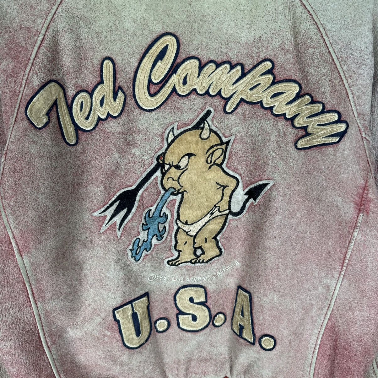 Tedman ☀️TED COMPANY LIMITED 1991 VARSITY LEATHER JACKET Size US M / EU 48-50 / 2 - 8 Thumbnail