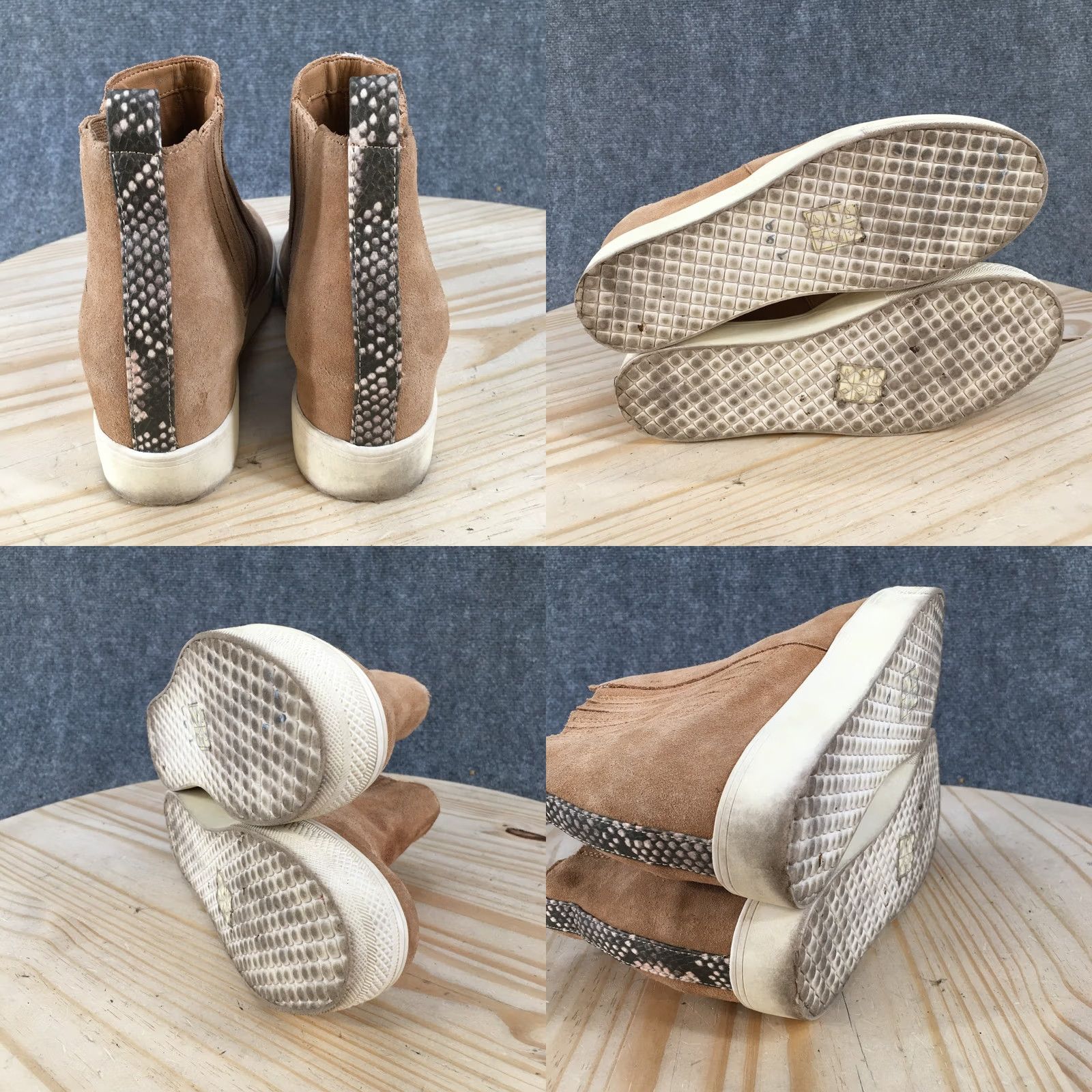 Dolce Vita Dolce Vita Boots Women Chelsea Leather Pull On Hidden Wedge Casual Brown 8.5 M Shoe Size US 9 / IT 39 - 9 Thumbnail