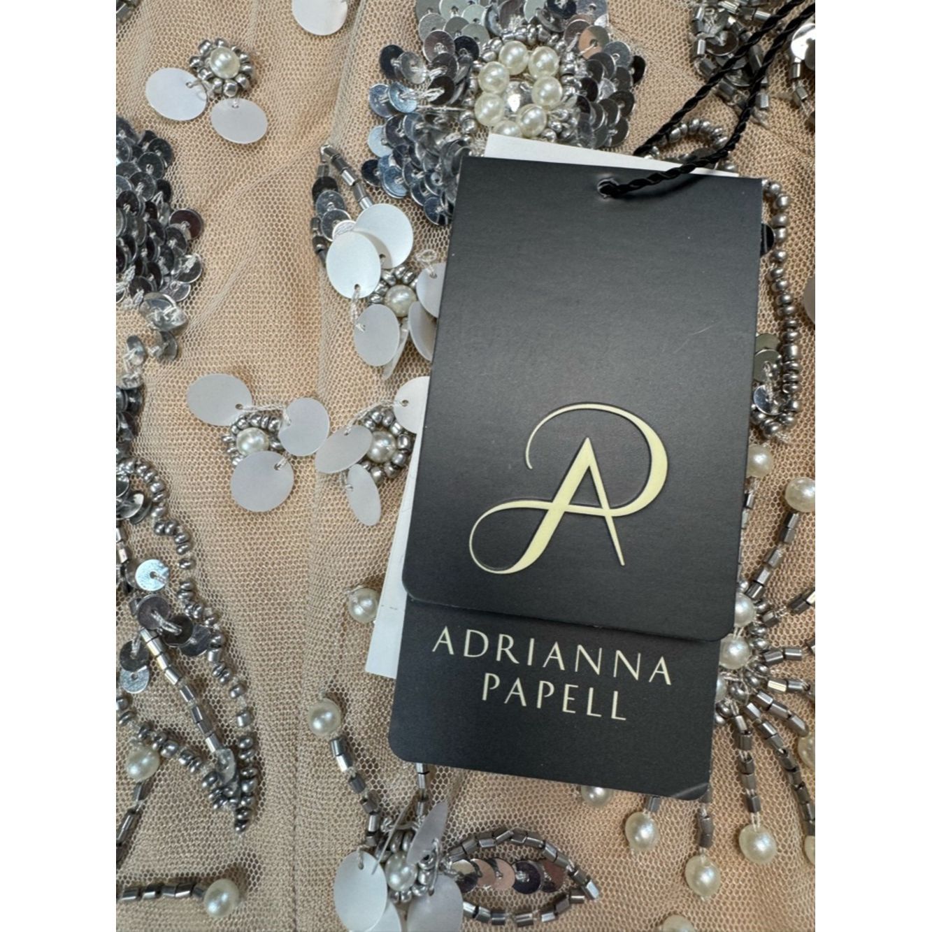 Adrianna Papell NWT New $299 Adrianna Papell Floral Beaded Ankle Length Gow Size XL / US 12-14 / IT 48-50 - 7 Thumbnail