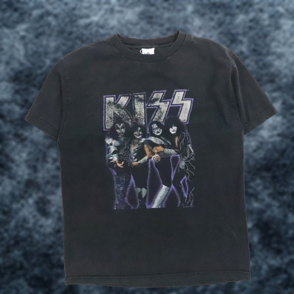 VINTAGE Kiss Graphic T-Shirt Music Band Tee 2005 Adult Medium Black Mens