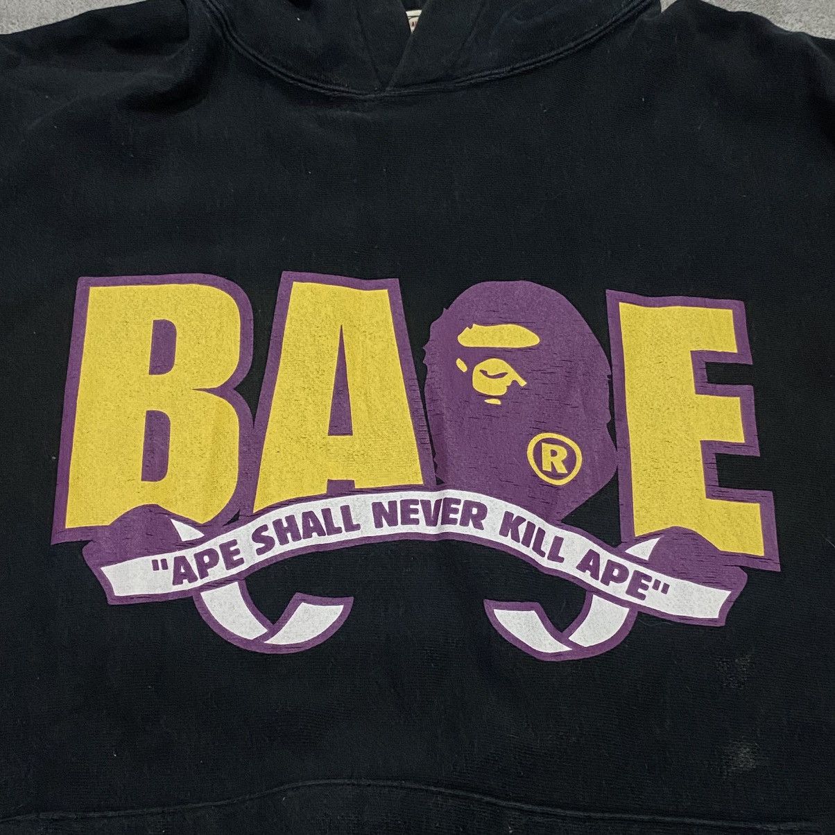 Bape Bape Logo Black Hoodie Size US M / EU 48-50 / 2 - 2 Thumbnail