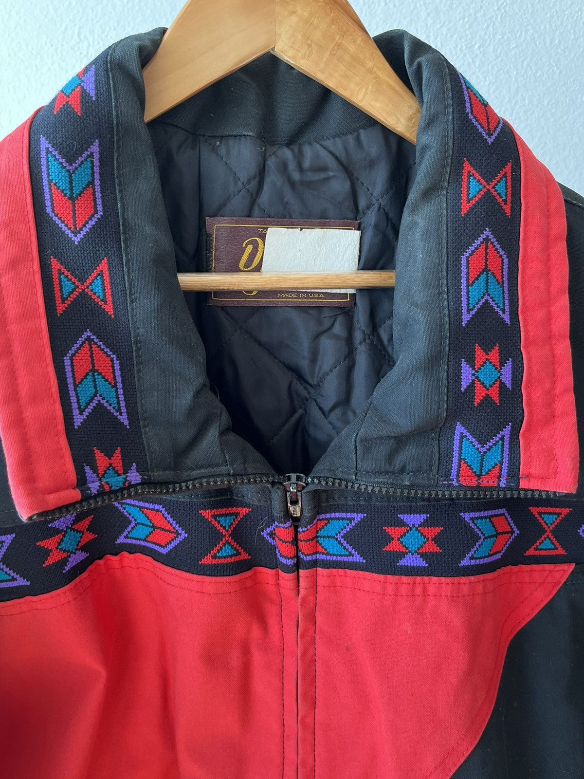 Vintage Vintage 90s David James Jacket Black Western Aztec Size US L / EU 52-54 / 3 - 6 Thumbnail