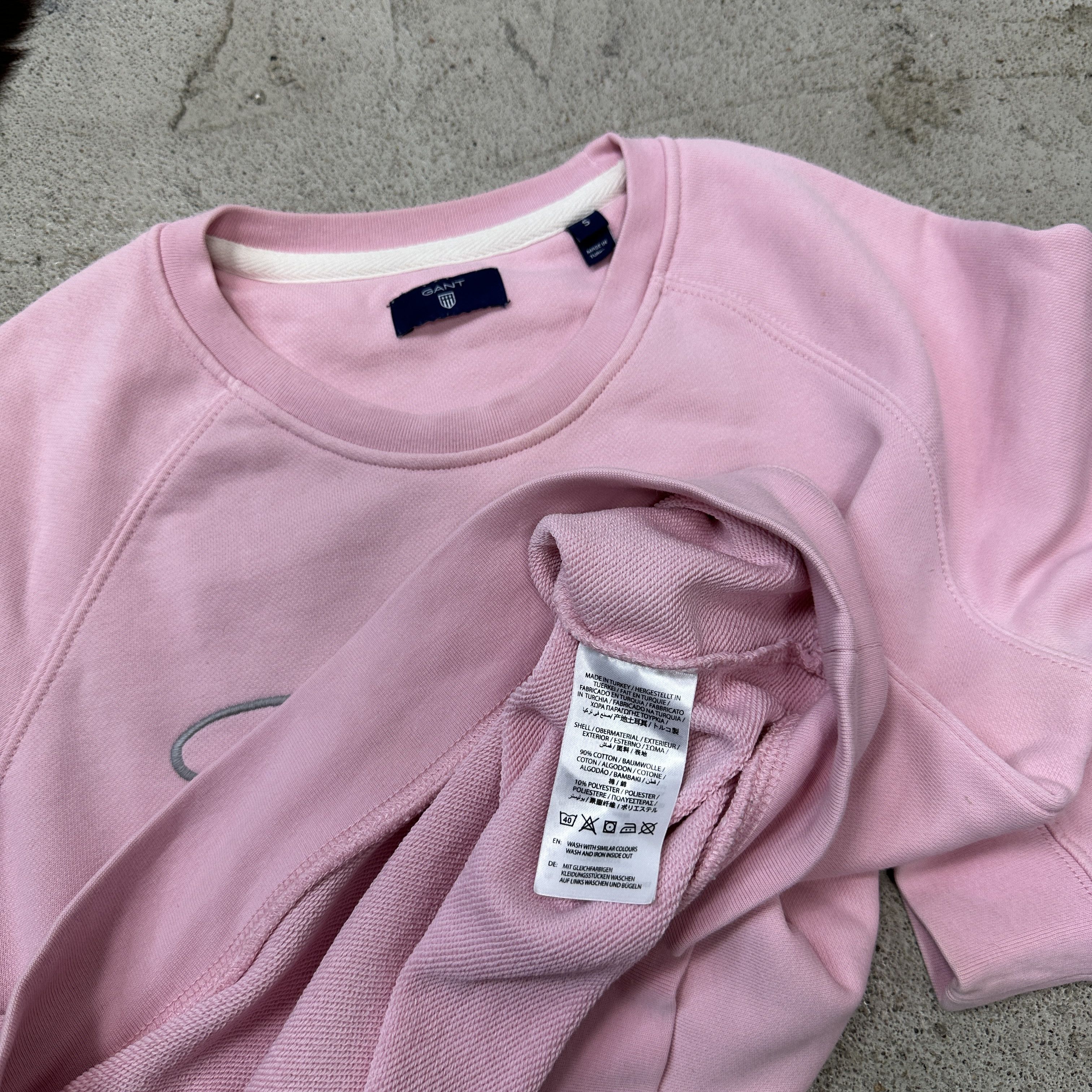 Gant Vintage Streetwear Sporty Gant Baby Pink Women's Hoodie Y2K Size S / US 4 / IT 40 - 5 Thumbnail