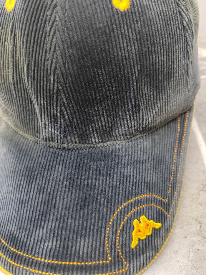 Kappa Vintage Kappa Corduroy Cap Hat Size ONE SIZE - 3 Thumbnail