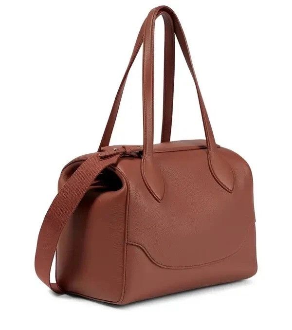 Loro Piana New LORO PIANA Sesia Happy Day Brown Leather Shoulder Bag Size ONE SIZE - 2 Thumbnail