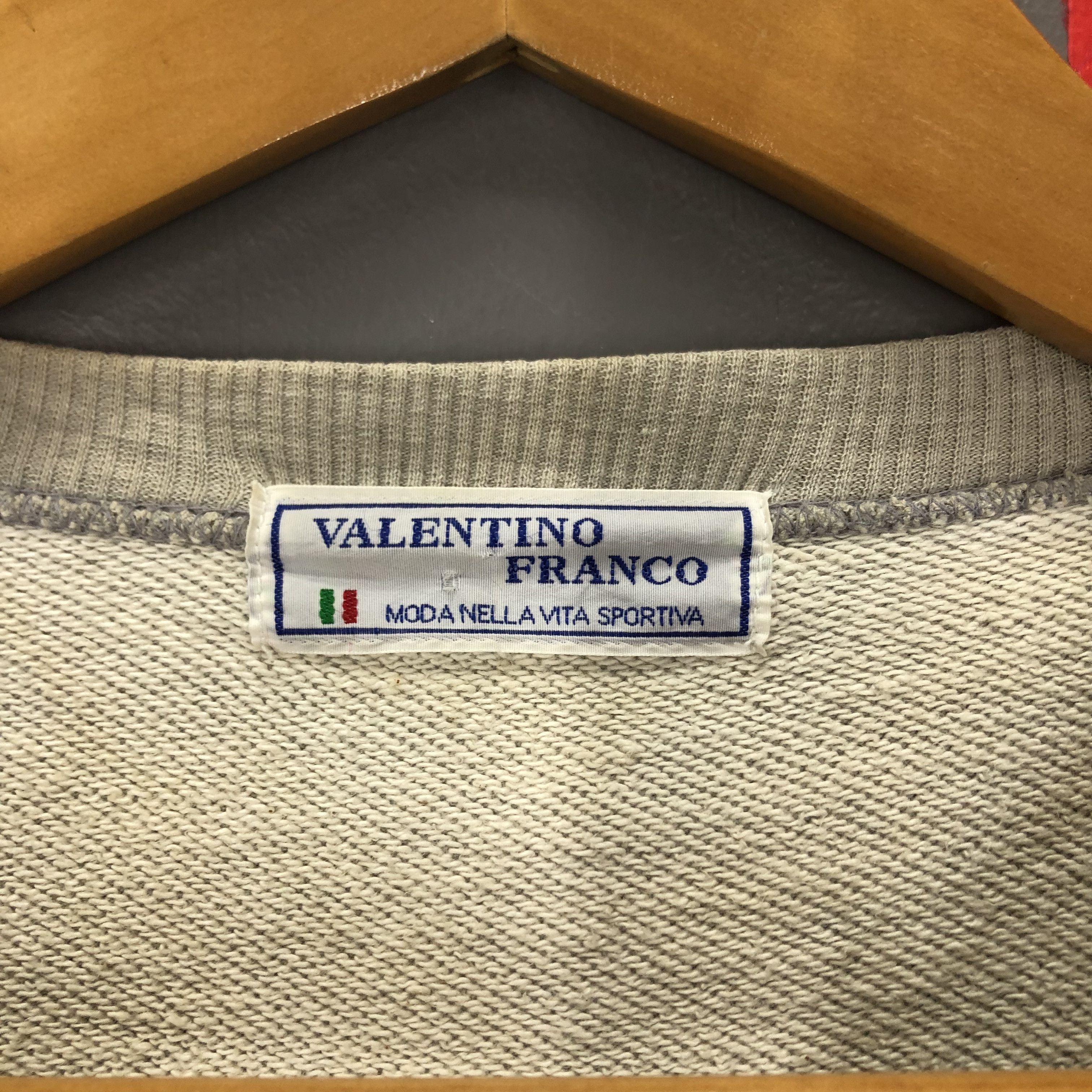 Other Vintage Thrashed VALENTINO FRANCO Sweatshirt #1643/03 Size US L / EU 52-54 / 3 - 12 Thumbnail