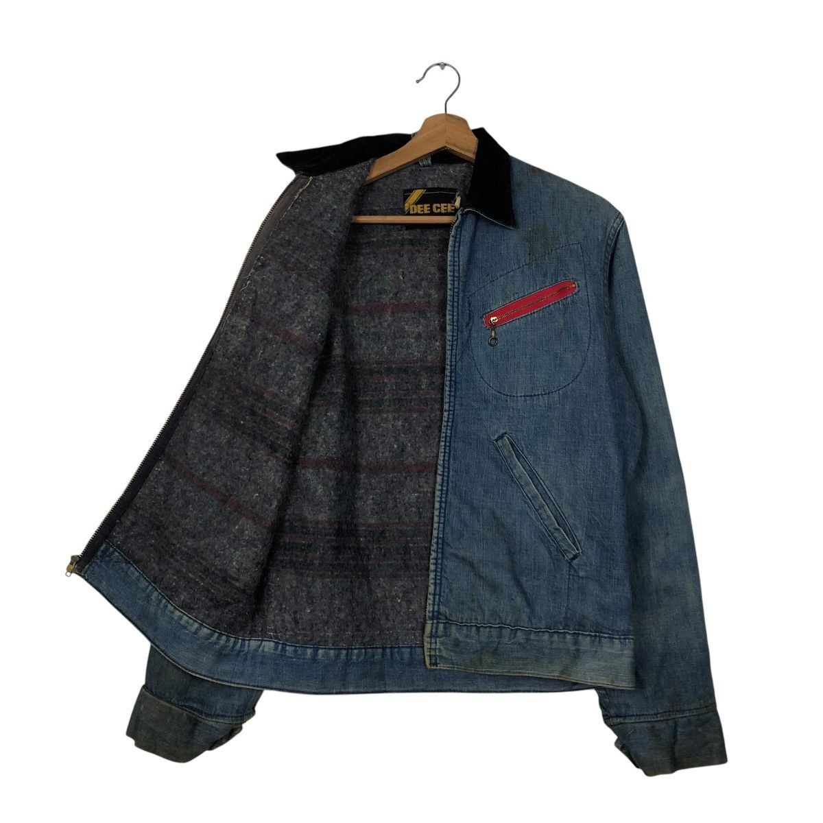 Vintage 🔥VINTAGE 50’s DENIM JACKET DEE CEE USA MADE BLANKET TALON Size US M / EU 48-50 / 2 - 13 Thumbnail