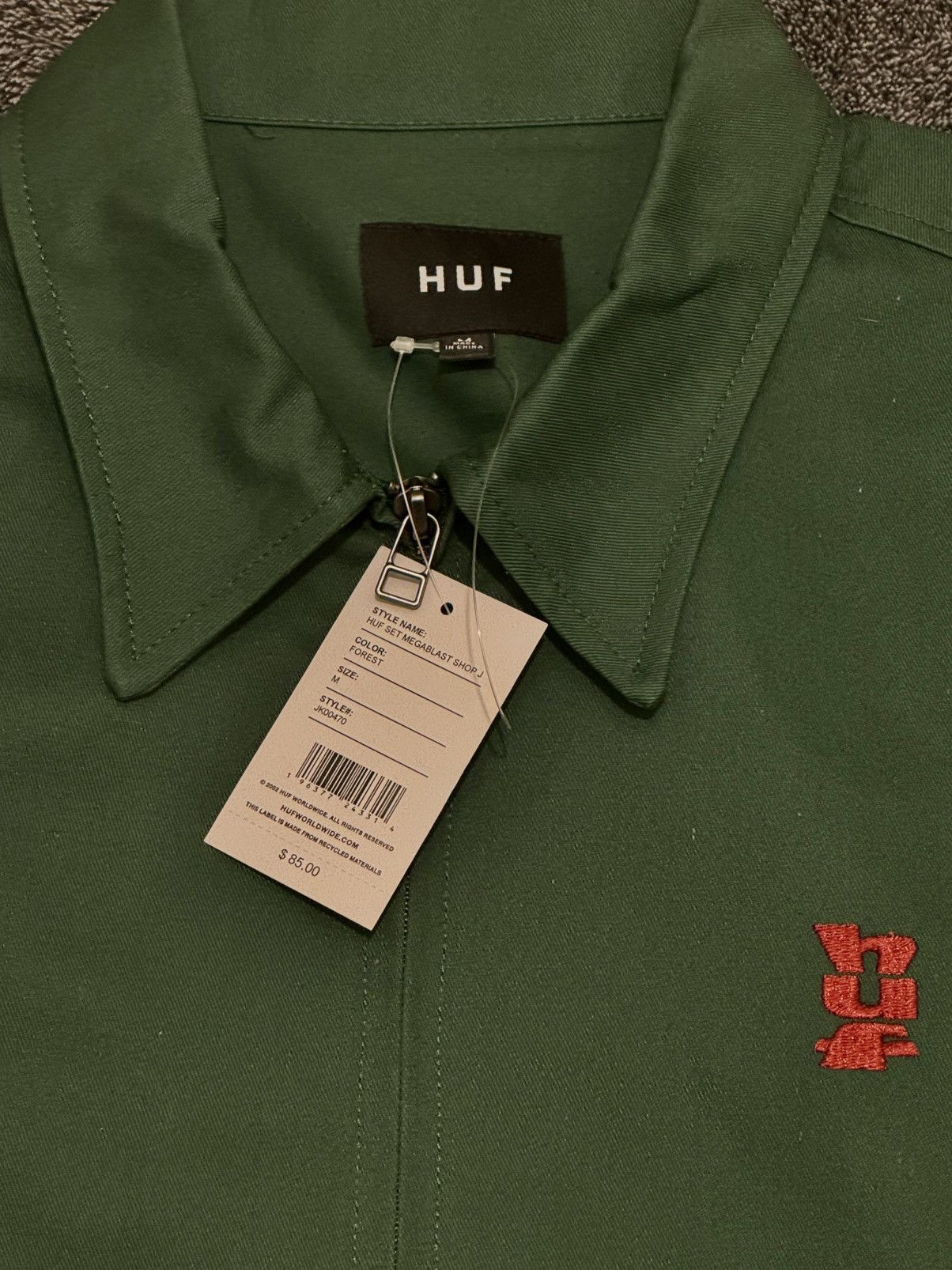 Huf Huf Green Jacket - Men’s Medium Size US M / EU 48-50 / 2 - 3 Thumbnail