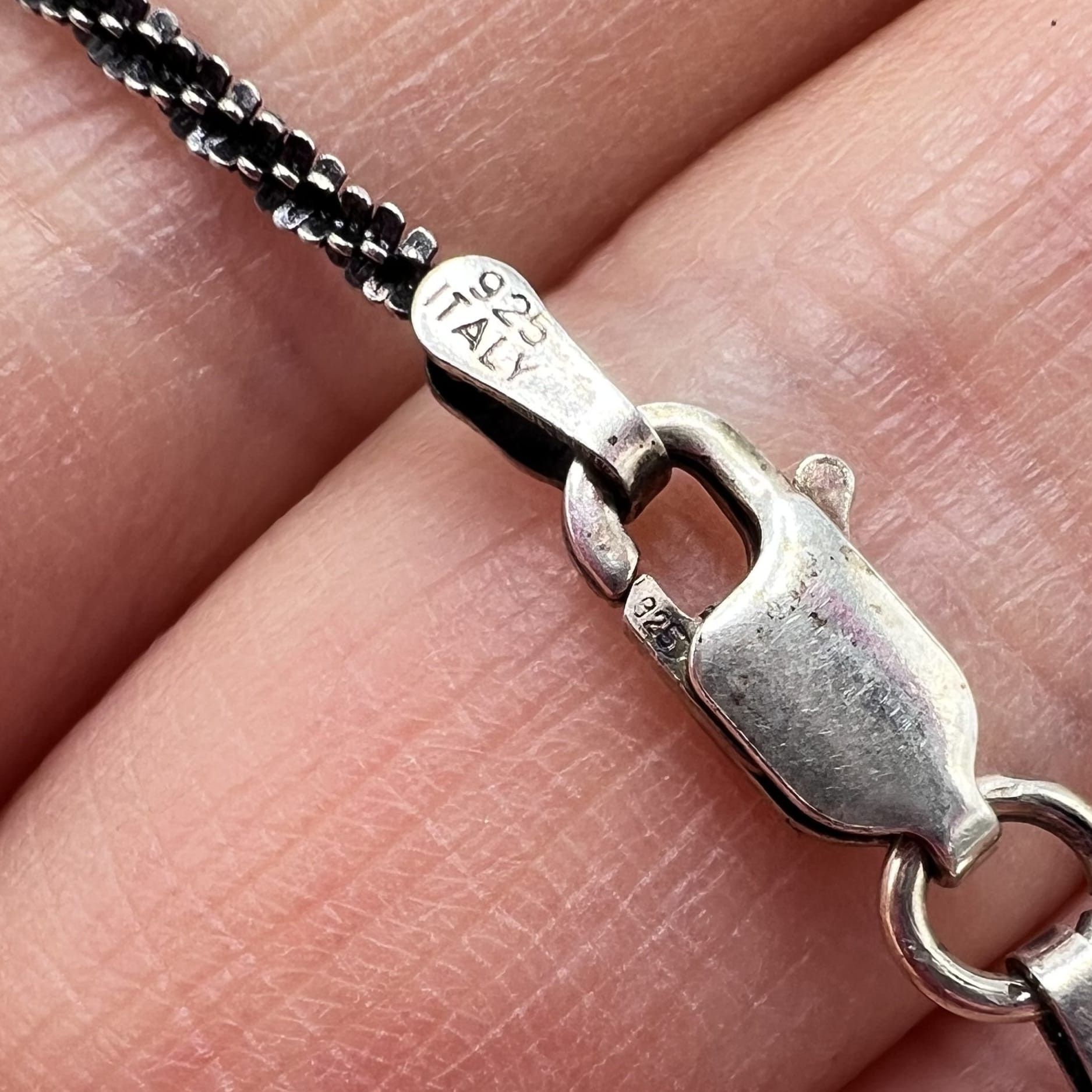 Sterling Silver Vintage Italian 925 Sterling Silver Necklace Chian 3.4g Size ONE SIZE - 6 Thumbnail