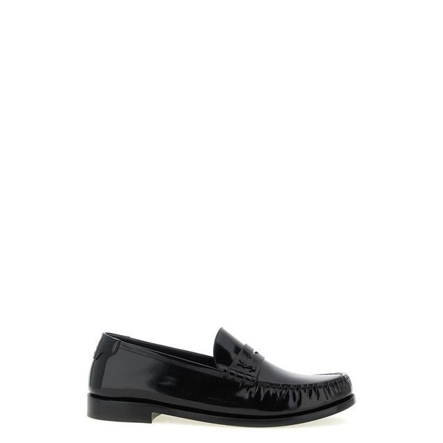 SAINT LAURENT Le Loafer Black Leather Loafers New & Authenti