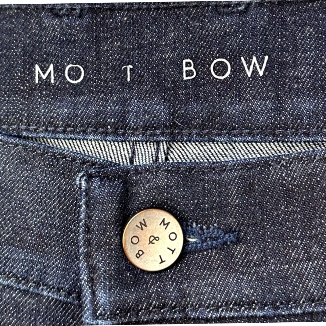 Mott & Bow Mott Bow Jeans Straight Leg Men 36X28 Blue Distressed Dark Wash 5-Pocket Stretch Size US 36 / EU 52 - 6 Thumbnail