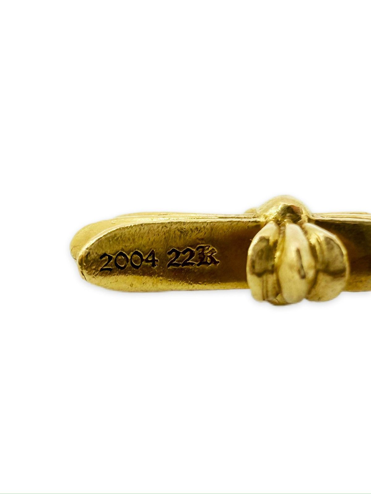 Chrome Hearts Chrome Hearts 22k Gold Baby Fat Cross Pendant Size ONE SIZE - 5 Thumbnail