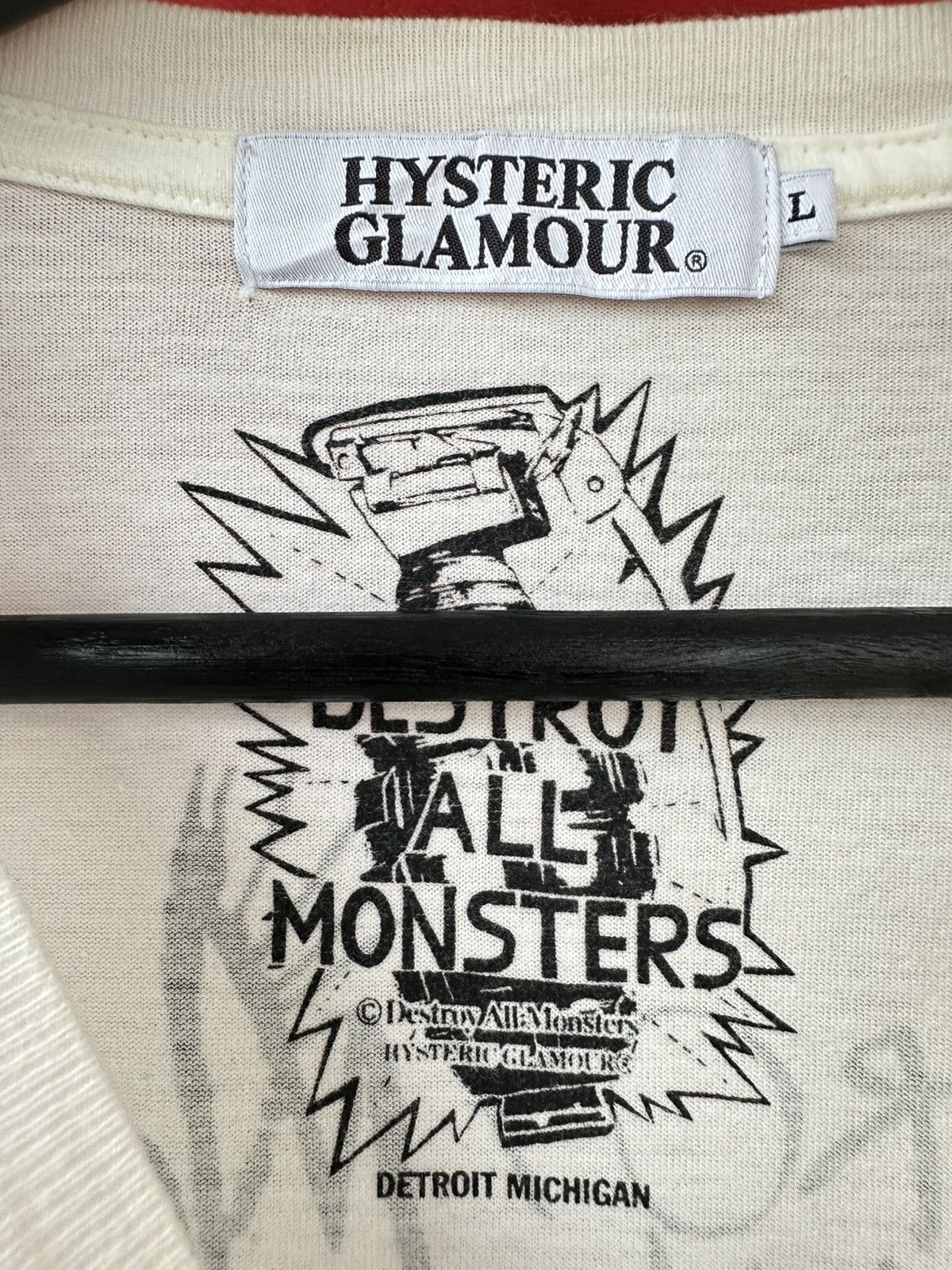 Hysteric Glamour Hysteric Glamour Destroy All Monsters Tee Size US L / EU 52-54 / 3 - 5 Thumbnail
